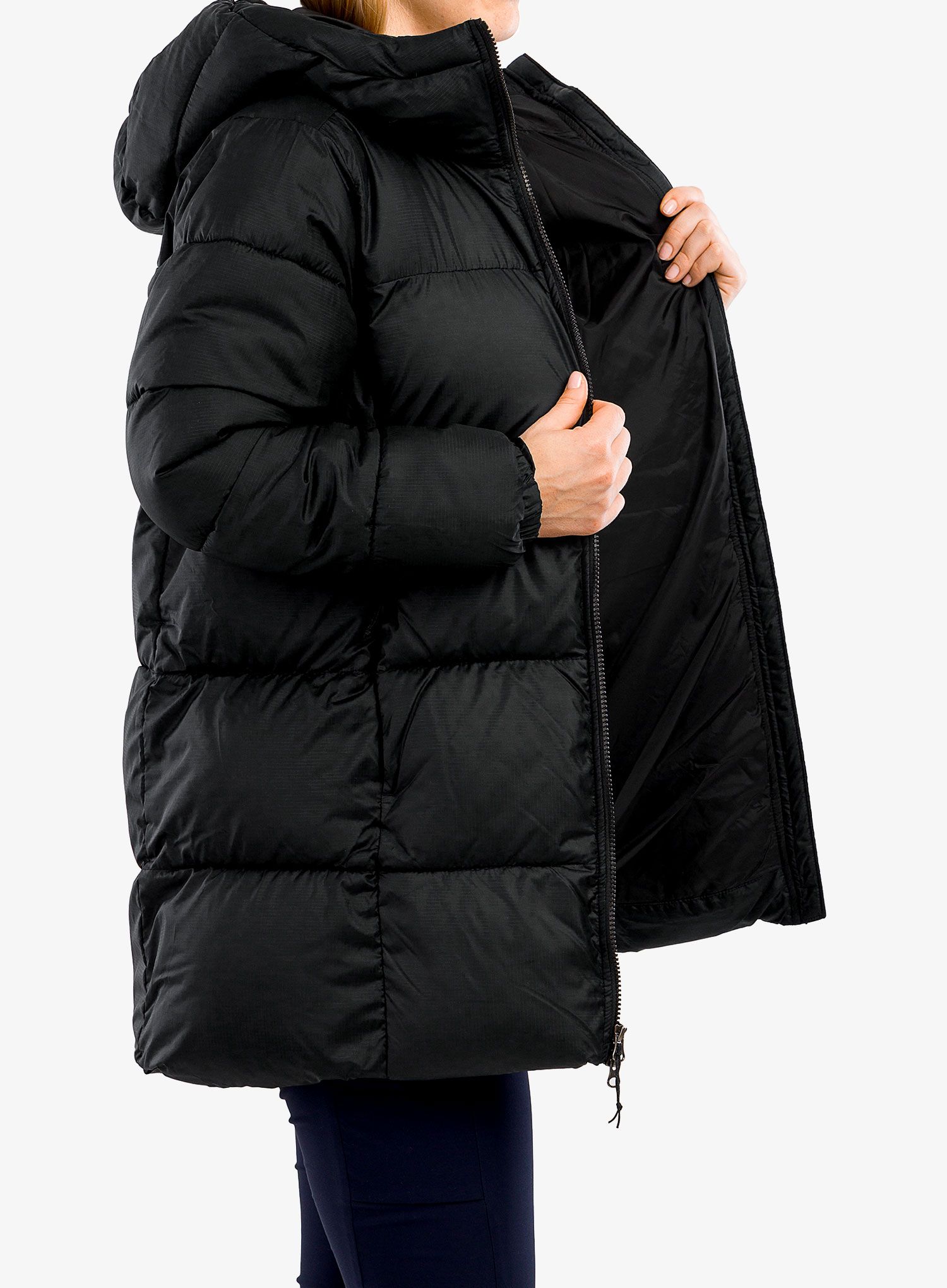 Ženski kaput Columbia Puffect Mid Hooded Jacket - black