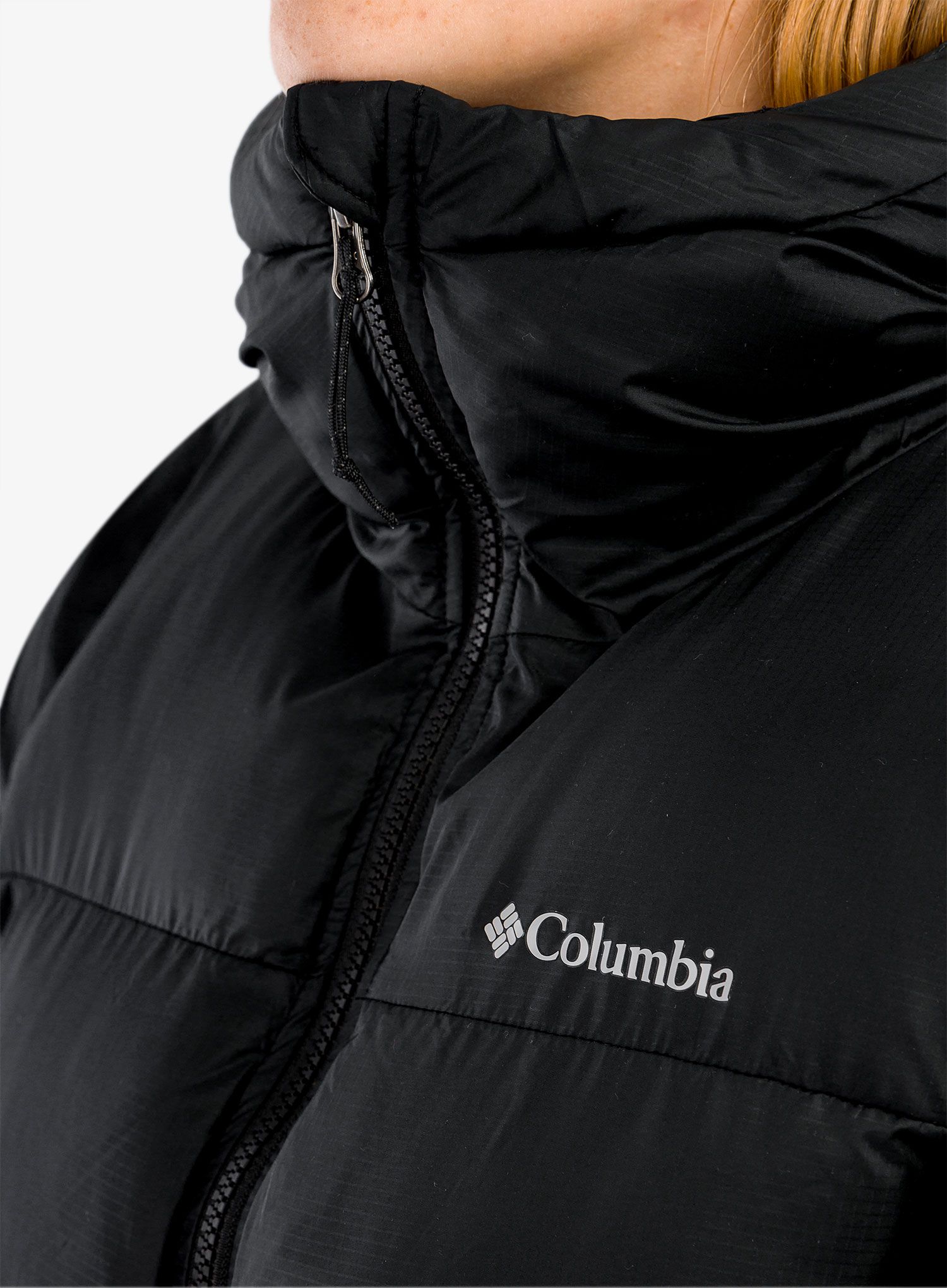 Ženski kaput Columbia Puffect Mid Hooded Jacket - black