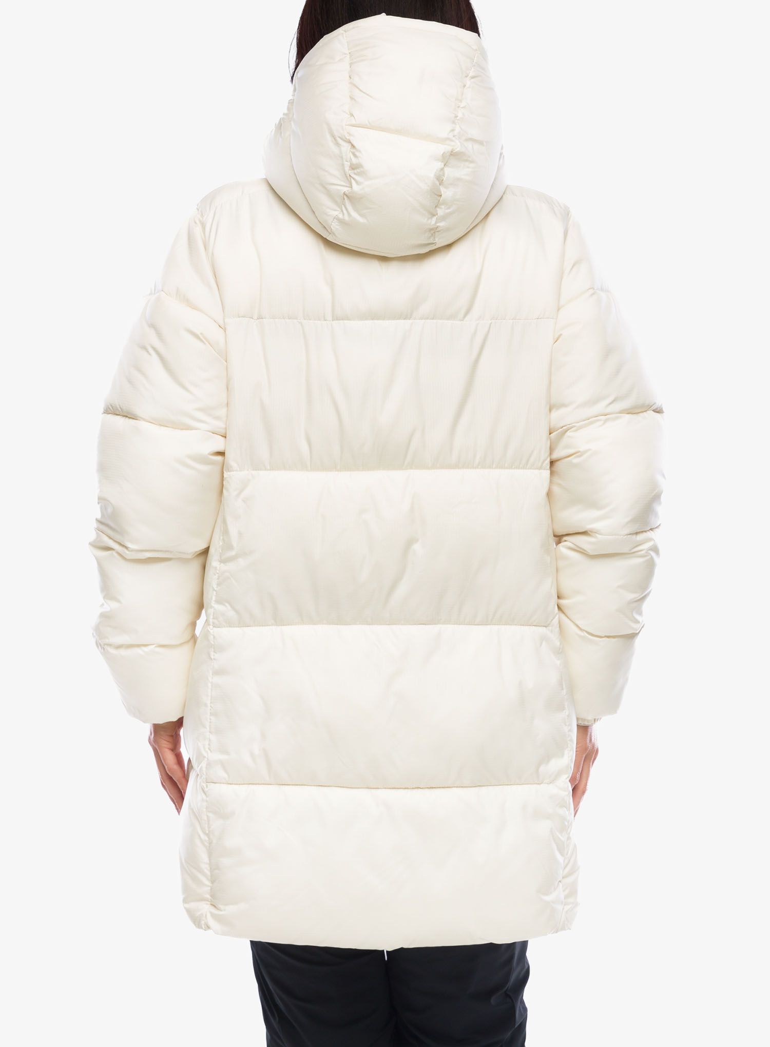 Ženski kaput Columbia Puffect Mid Hooded Jacket - chalk
