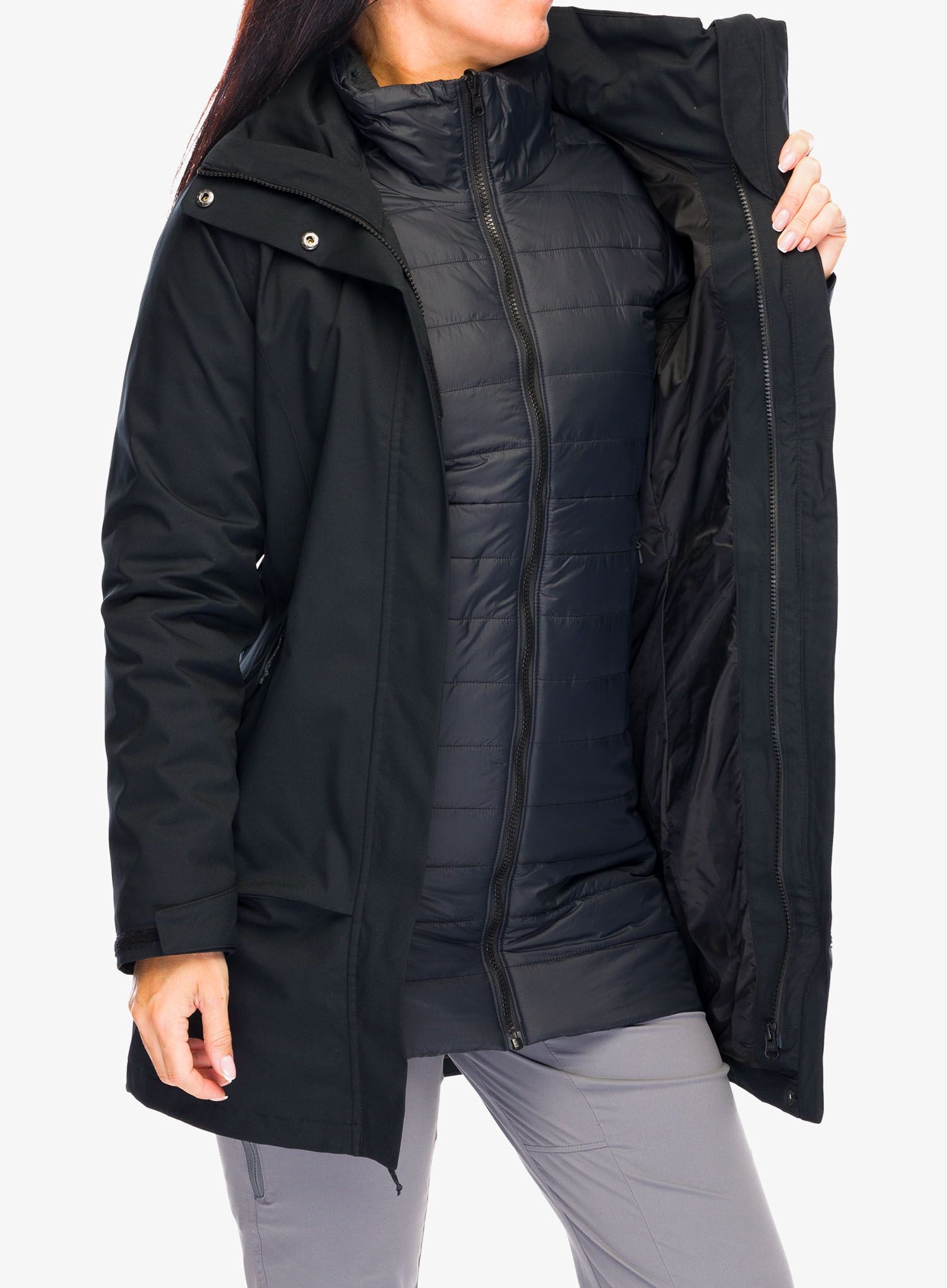Ženska jakna 3u1 Columbia Pulaski Interchange Jacket - black