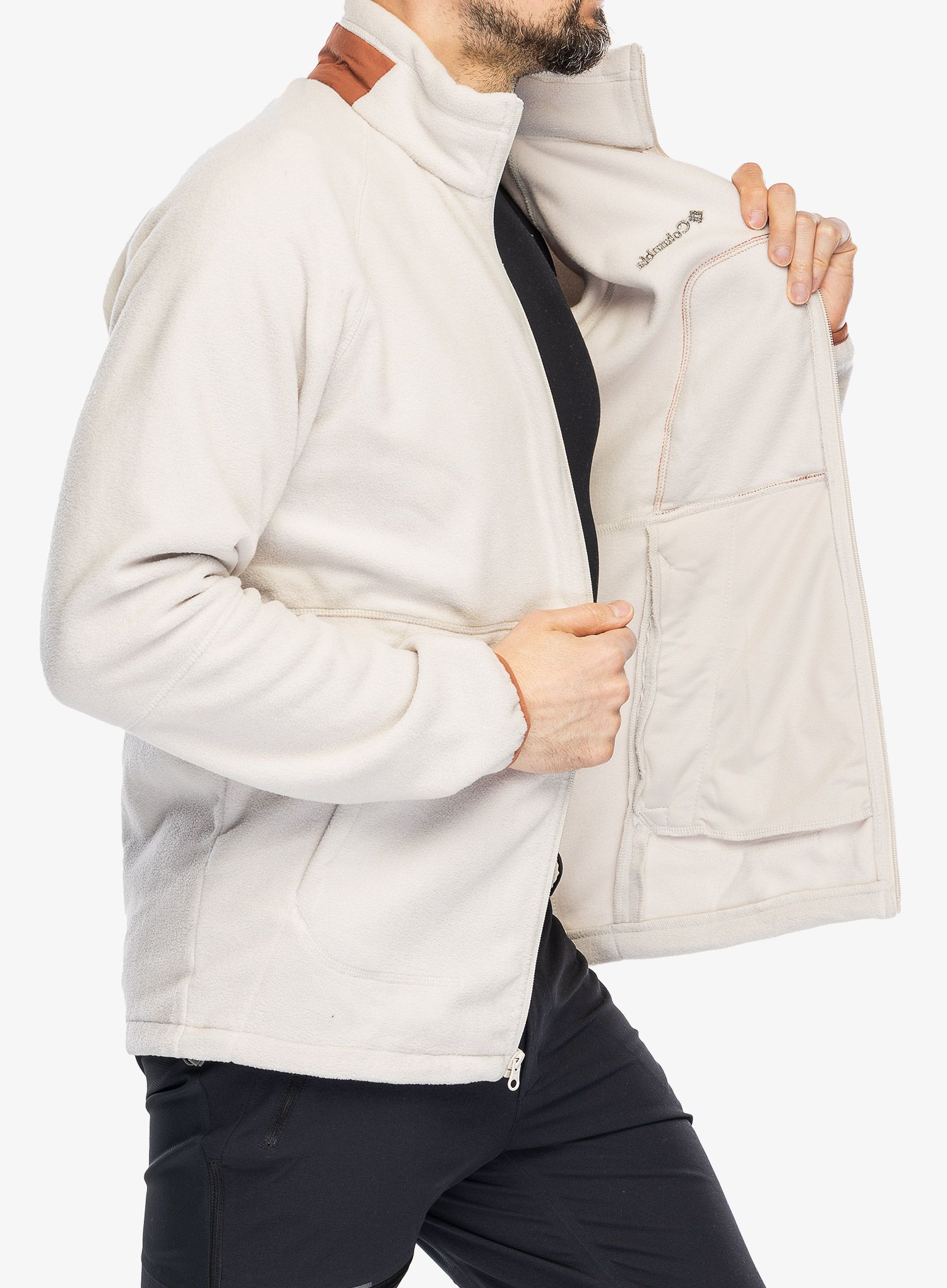 Dukserica od flisa Columbia Rapid Expedition Full Zip Fleece - dark stone/auburn