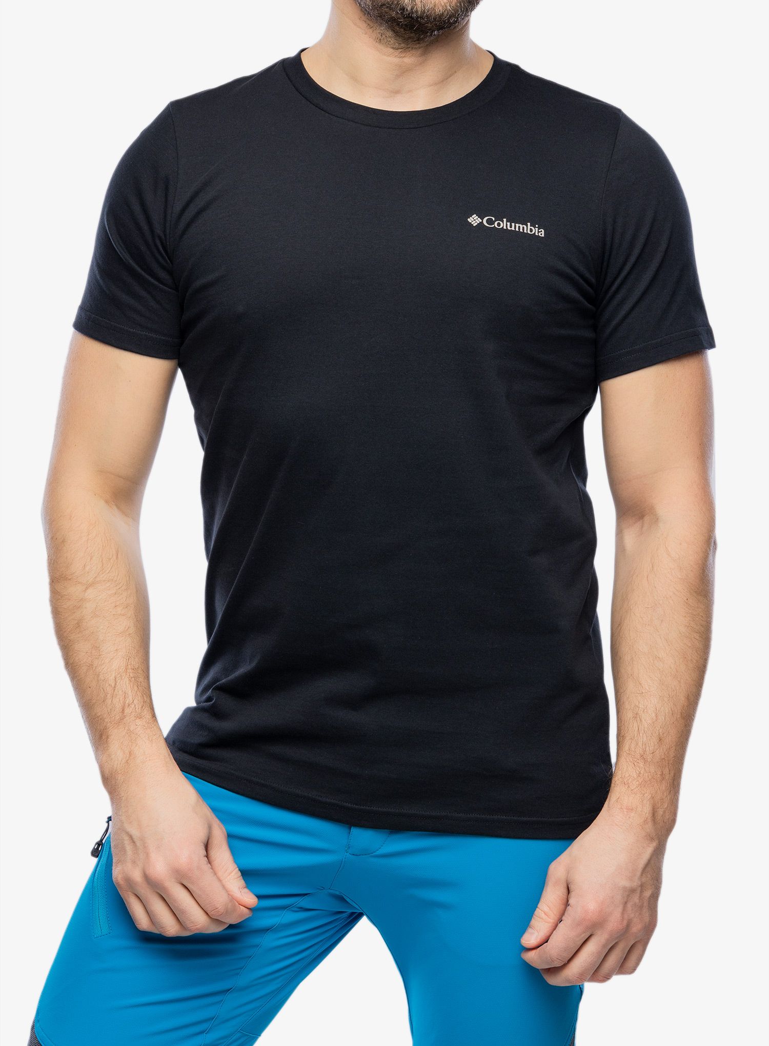 Majica s tiskom Columbia Rapid Ridge Back Graphic Tee II - black/rocky road