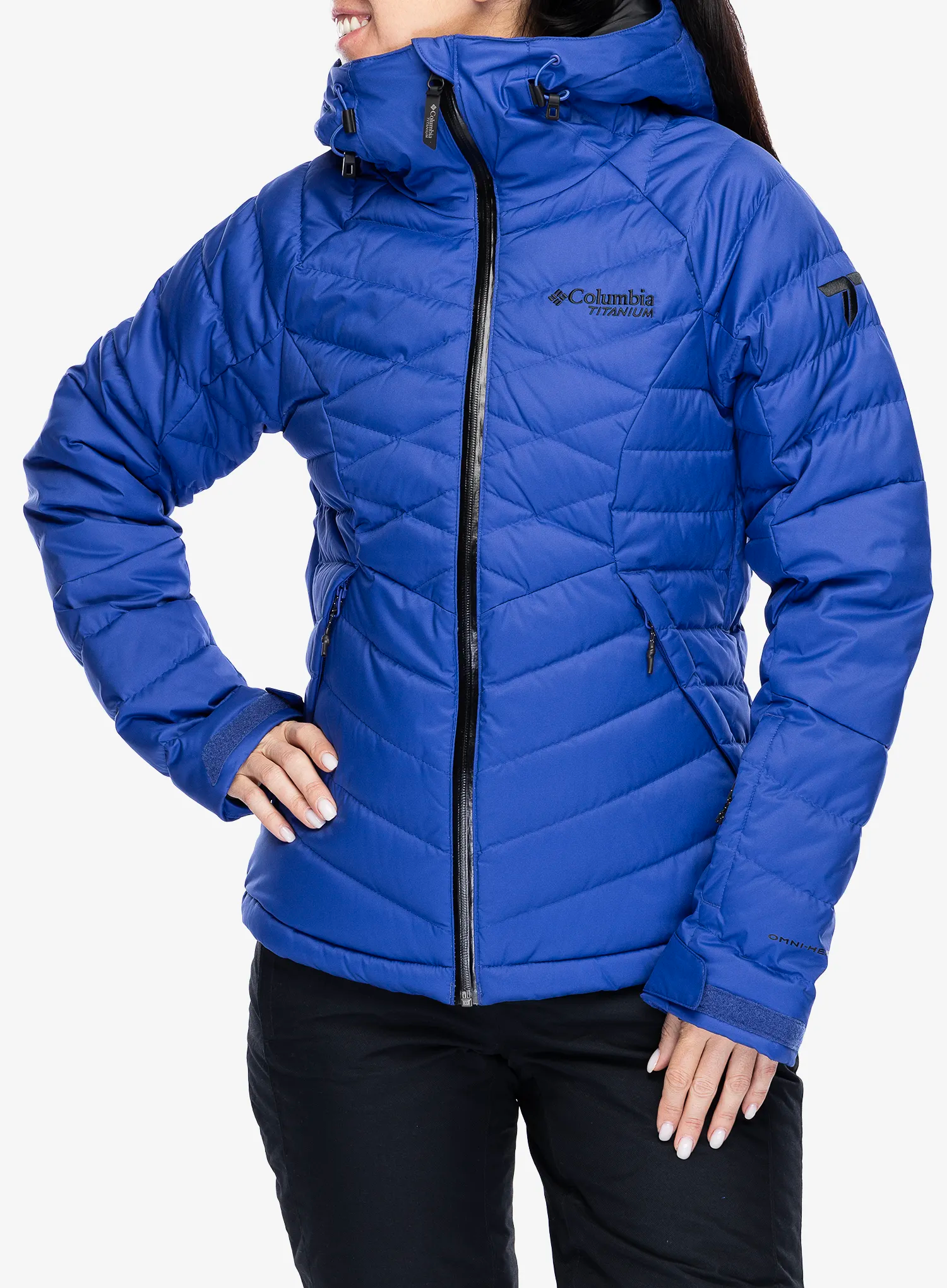 Ženska jakna Columbia Roaring Fork II Down Jacket - clematis blue