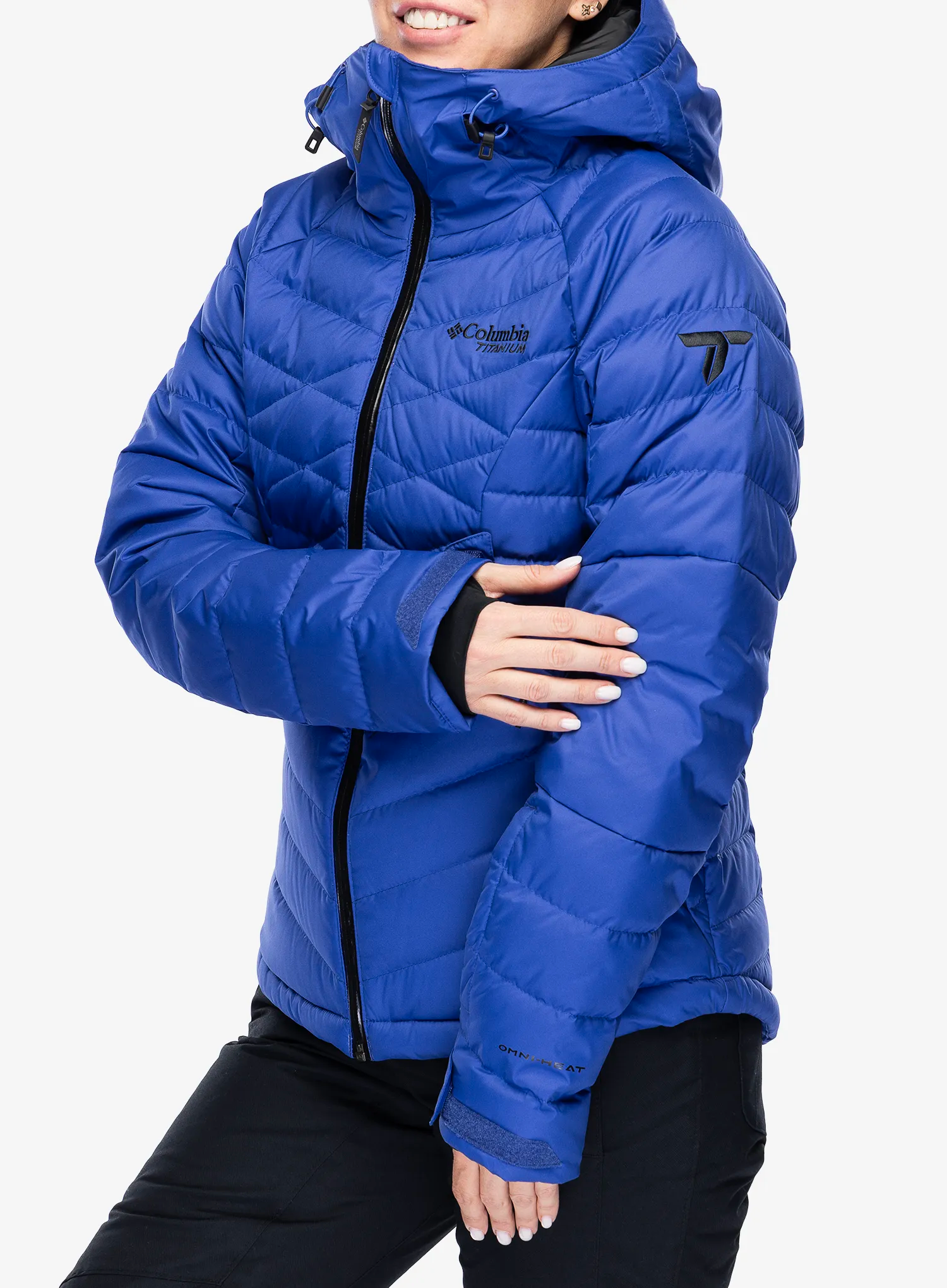 Ženska jakna Columbia Roaring Fork II Down Jacket - clematis blue
