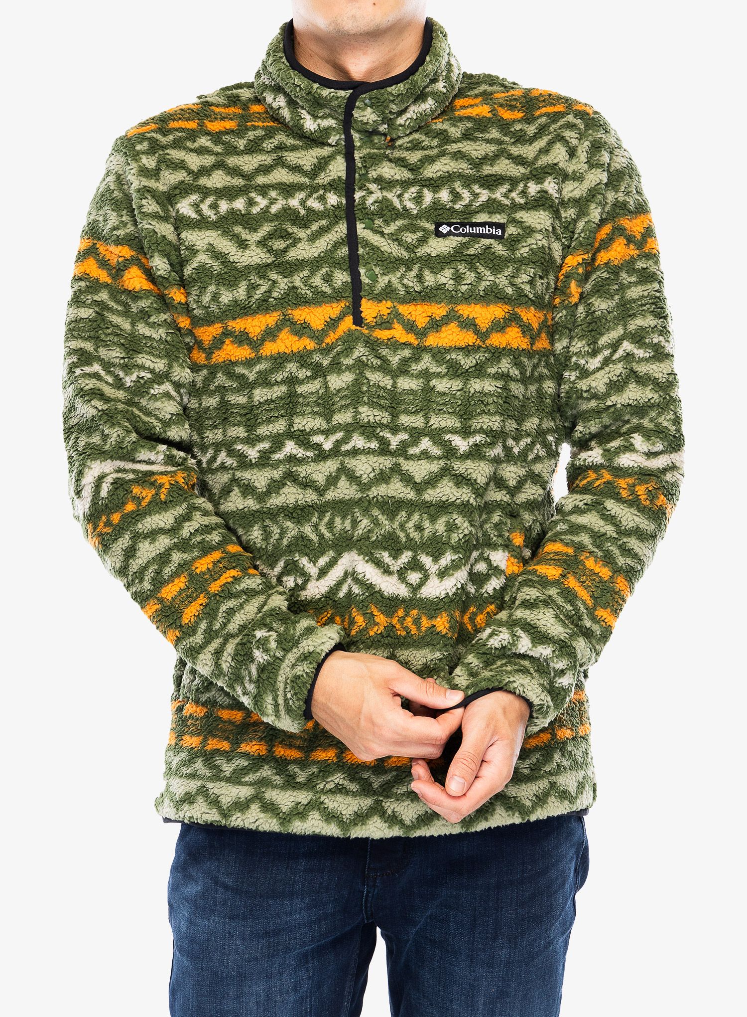 Dukserica od flisa Columbia Rugged Ridge Half Snap Fleece - canteen madras multi