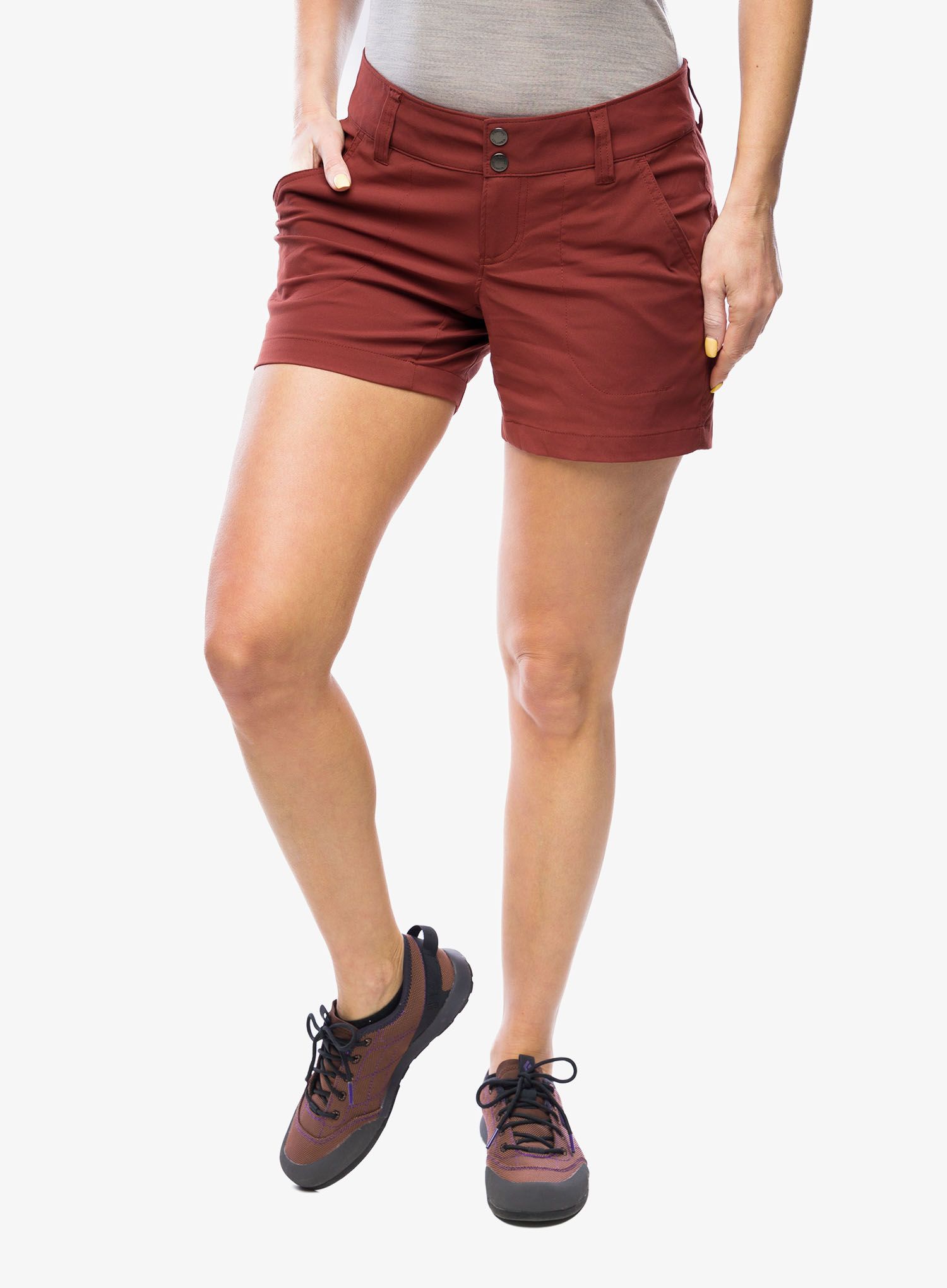 Ženske planinarske kratke hlače Columbia Saturday Trail Short - spice