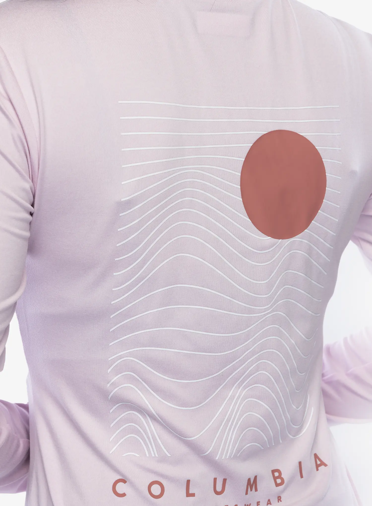 Ženska dukserica Columbia Sloan Ridge Graphic L/S - pink dawn heather/linear drift