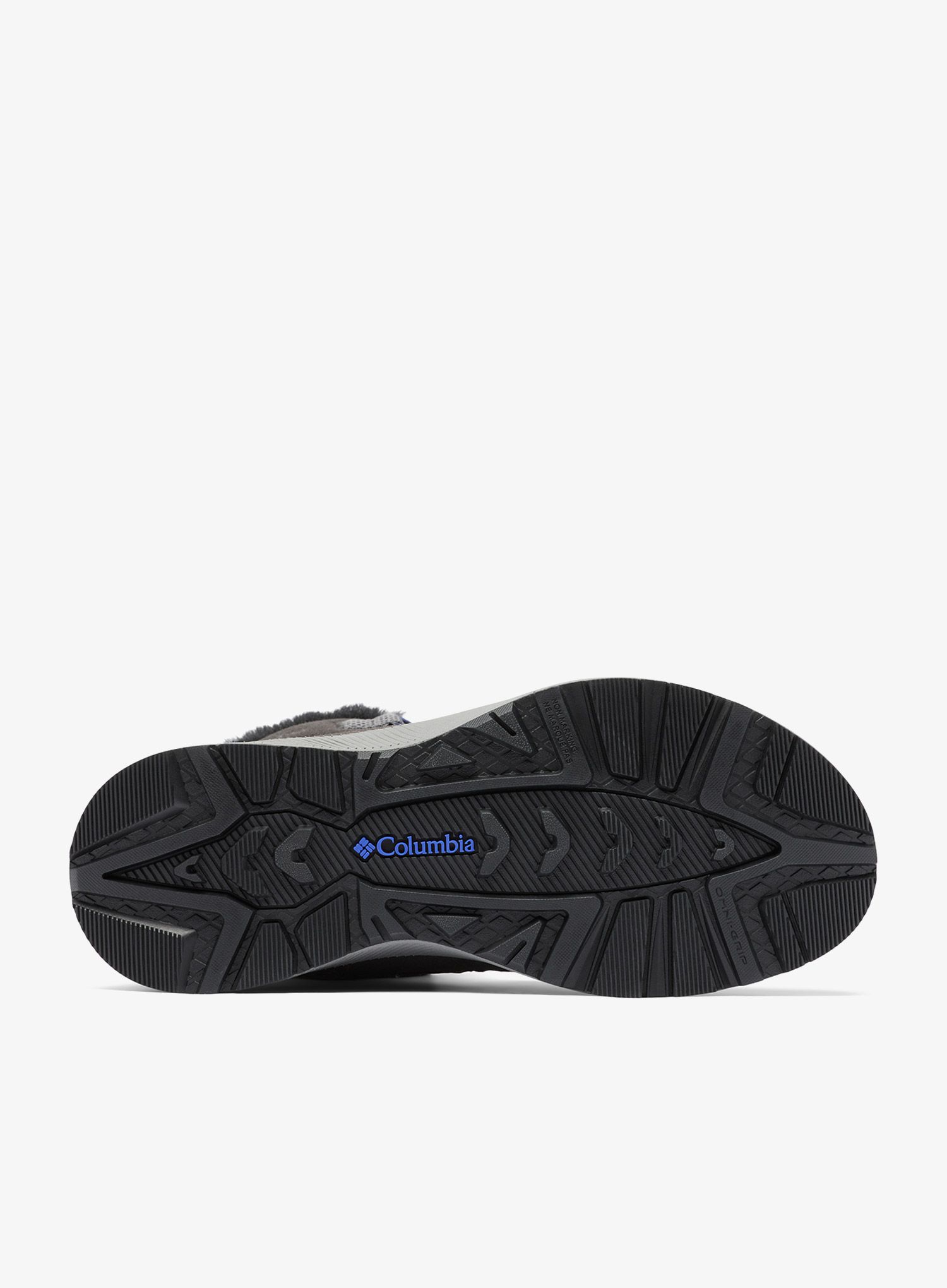 Ženske zimske cipele Columbia Slopeside Peak Luxe - shark/clematis blue