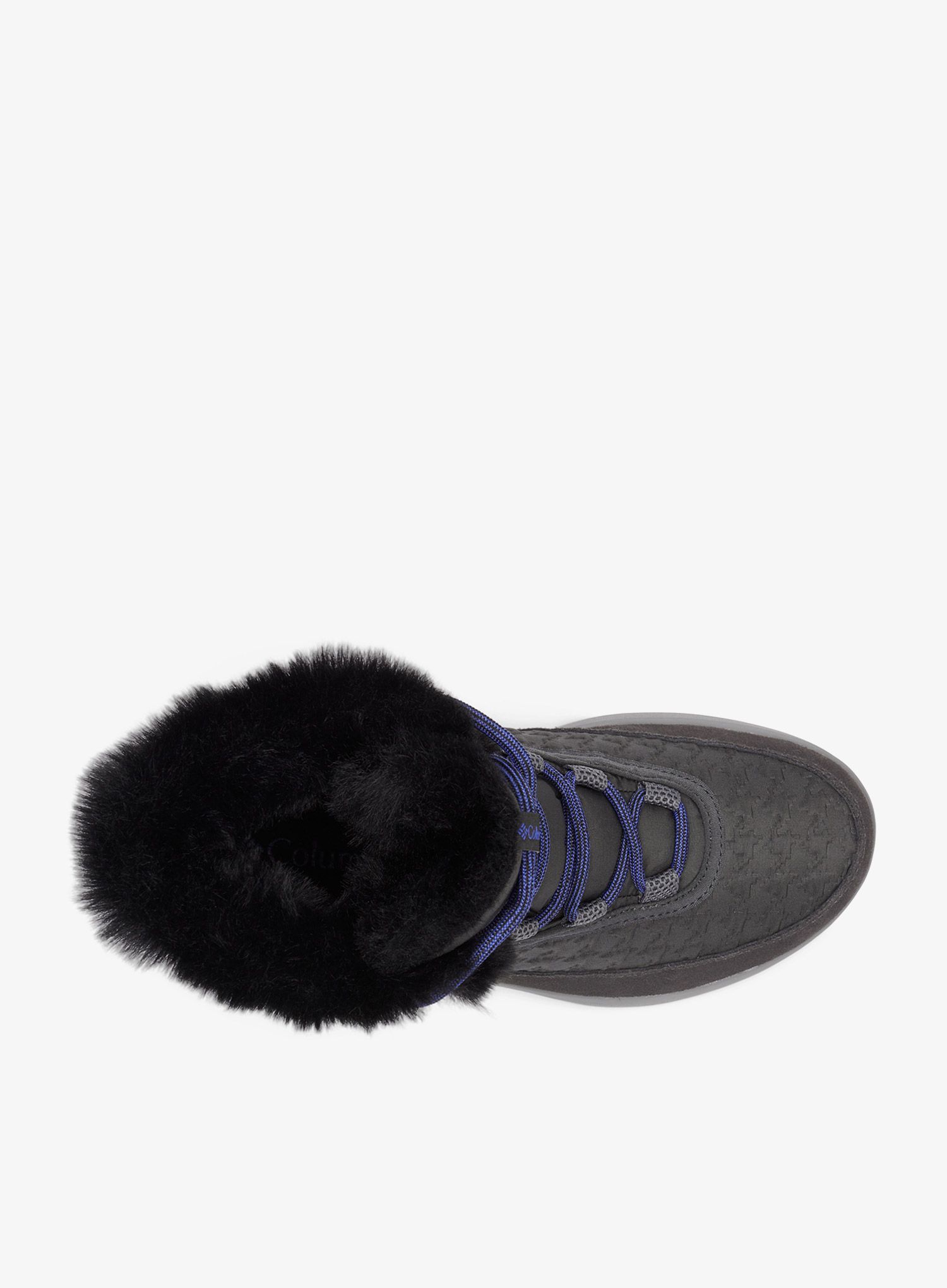 Ženske zimske cipele Columbia Slopeside Peak Luxe - shark/clematis blue