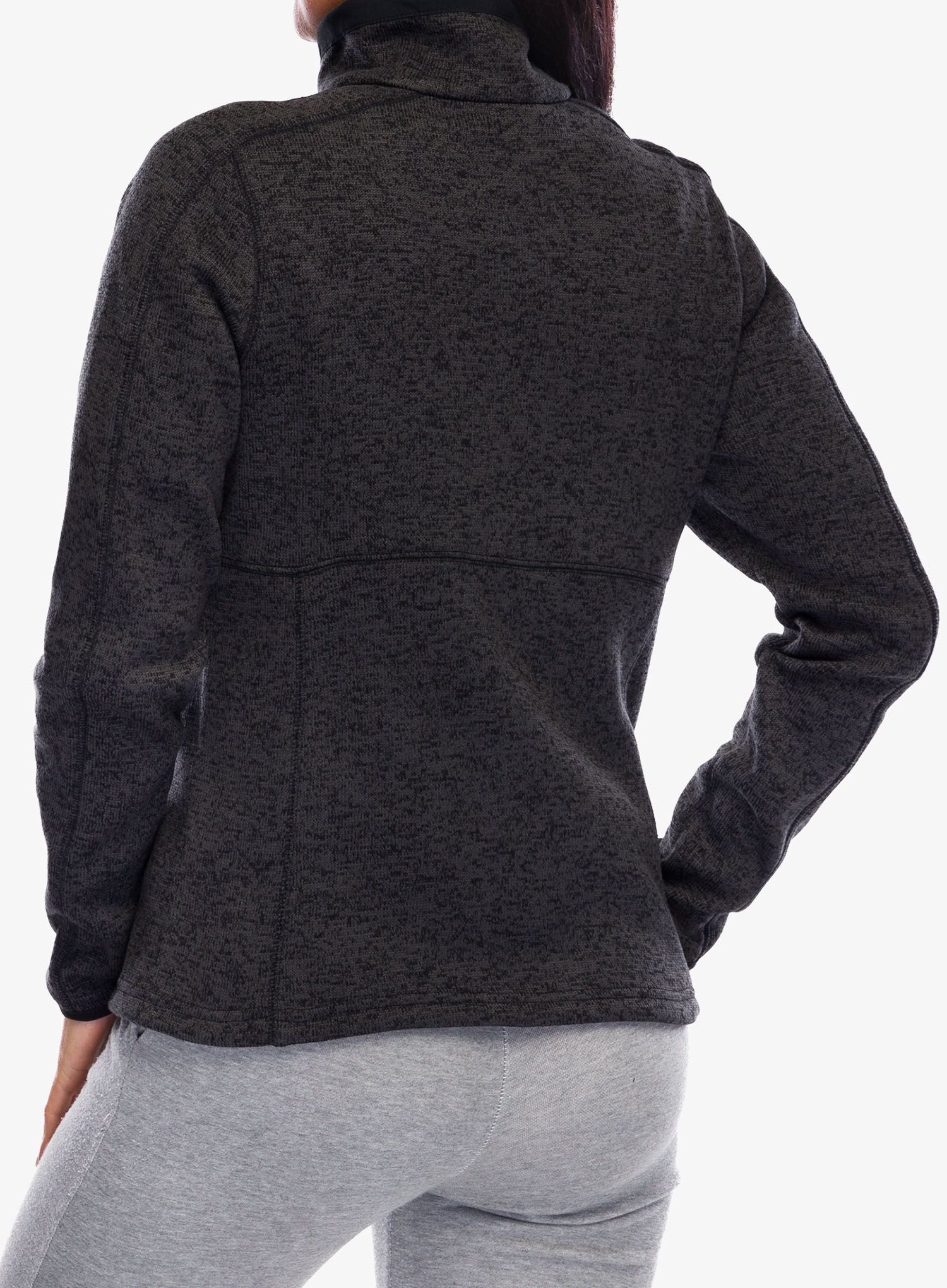 Ženska dukserica od flisa Columbia Sweater Weather Full Zip II - black heather