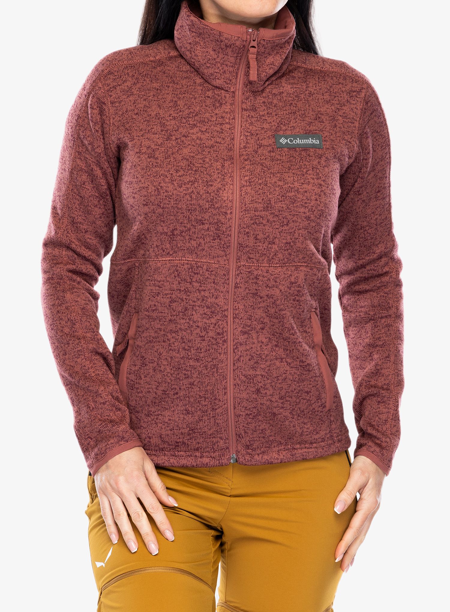 Dukserica od flisa Columbia Sweater Weather Full Zip - beetroot heather