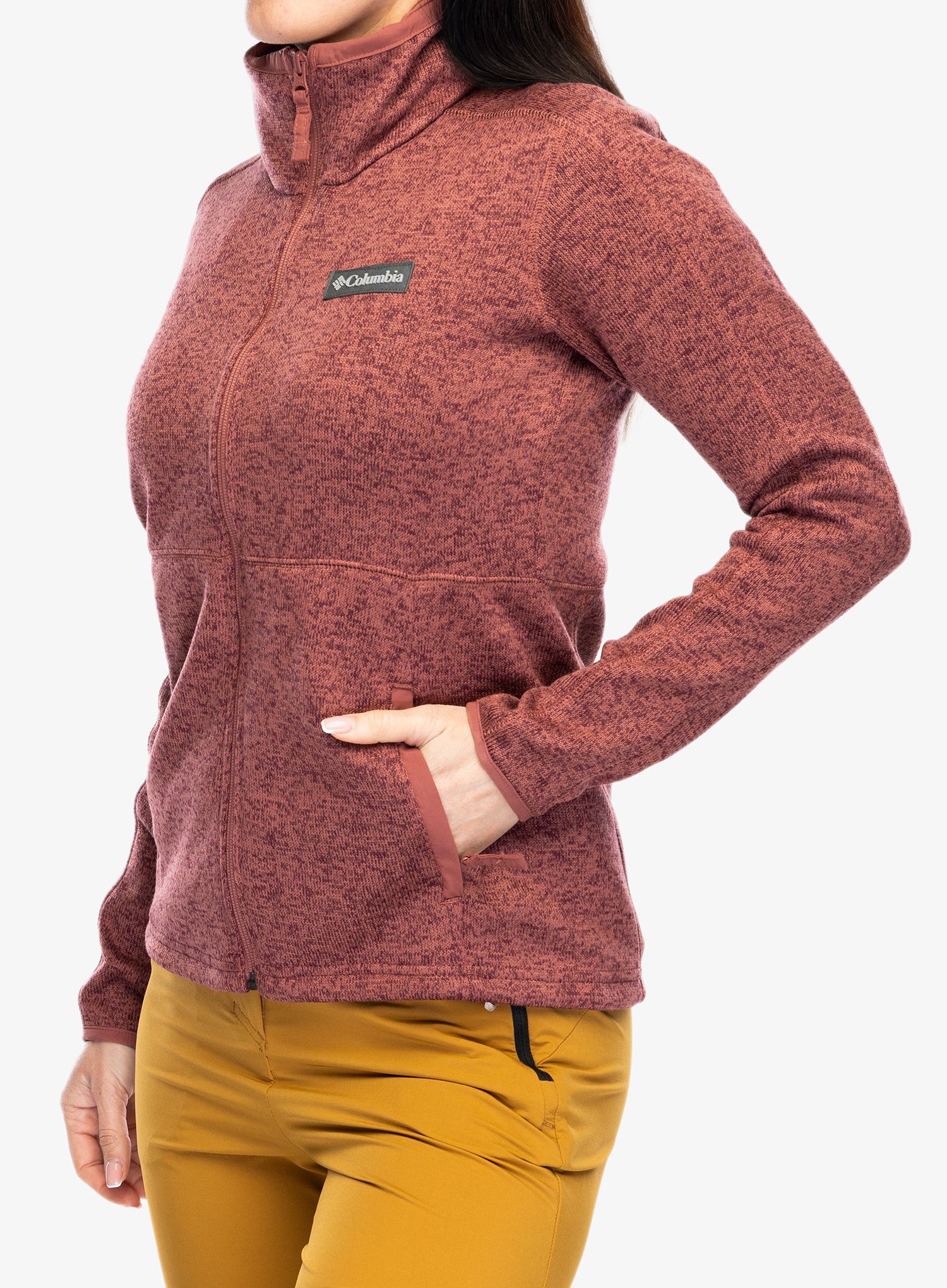 Dukserica od flisa Columbia Sweater Weather Full Zip - beetroot heather