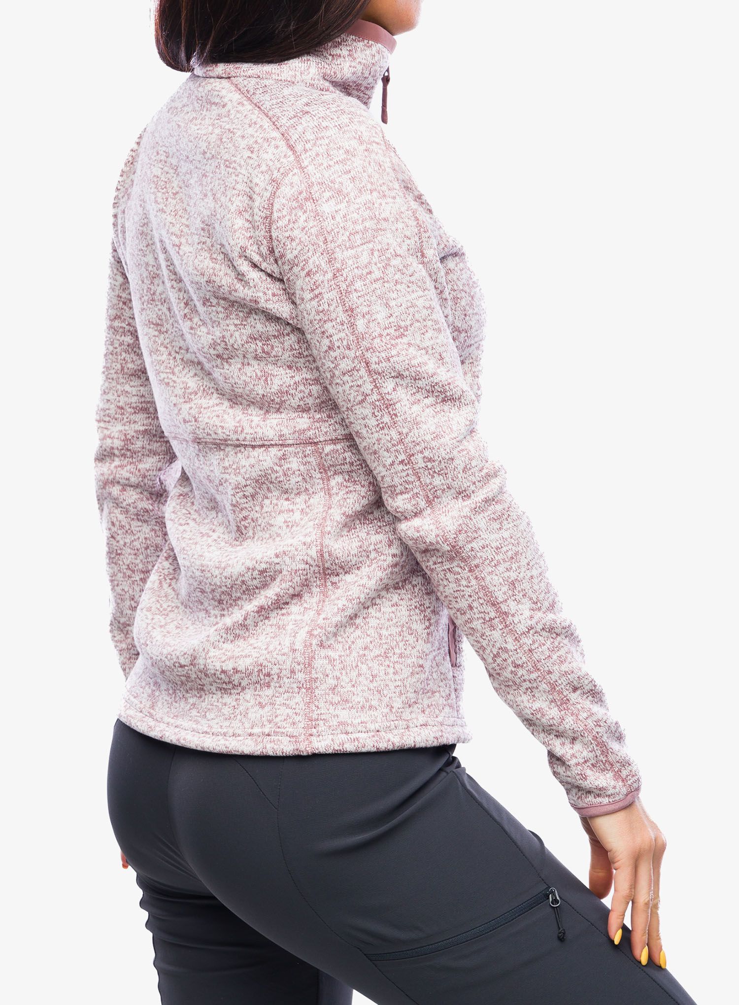 Ženska dukserica od flisa Columbia Sweater Weather Full Zip - fig heather/fig
