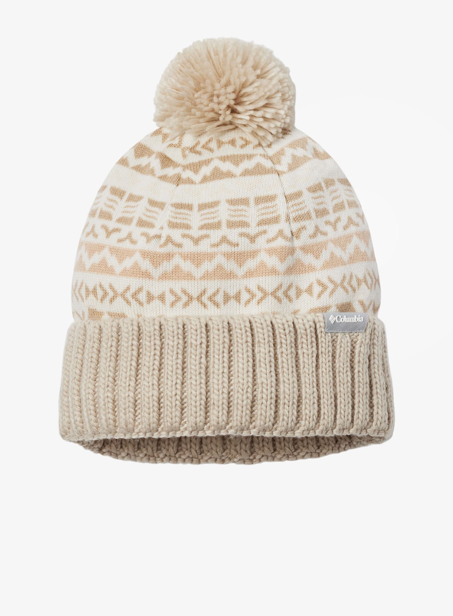 Zimska kapa Columbia Sweater Weather Pom Beanie - chalk madras