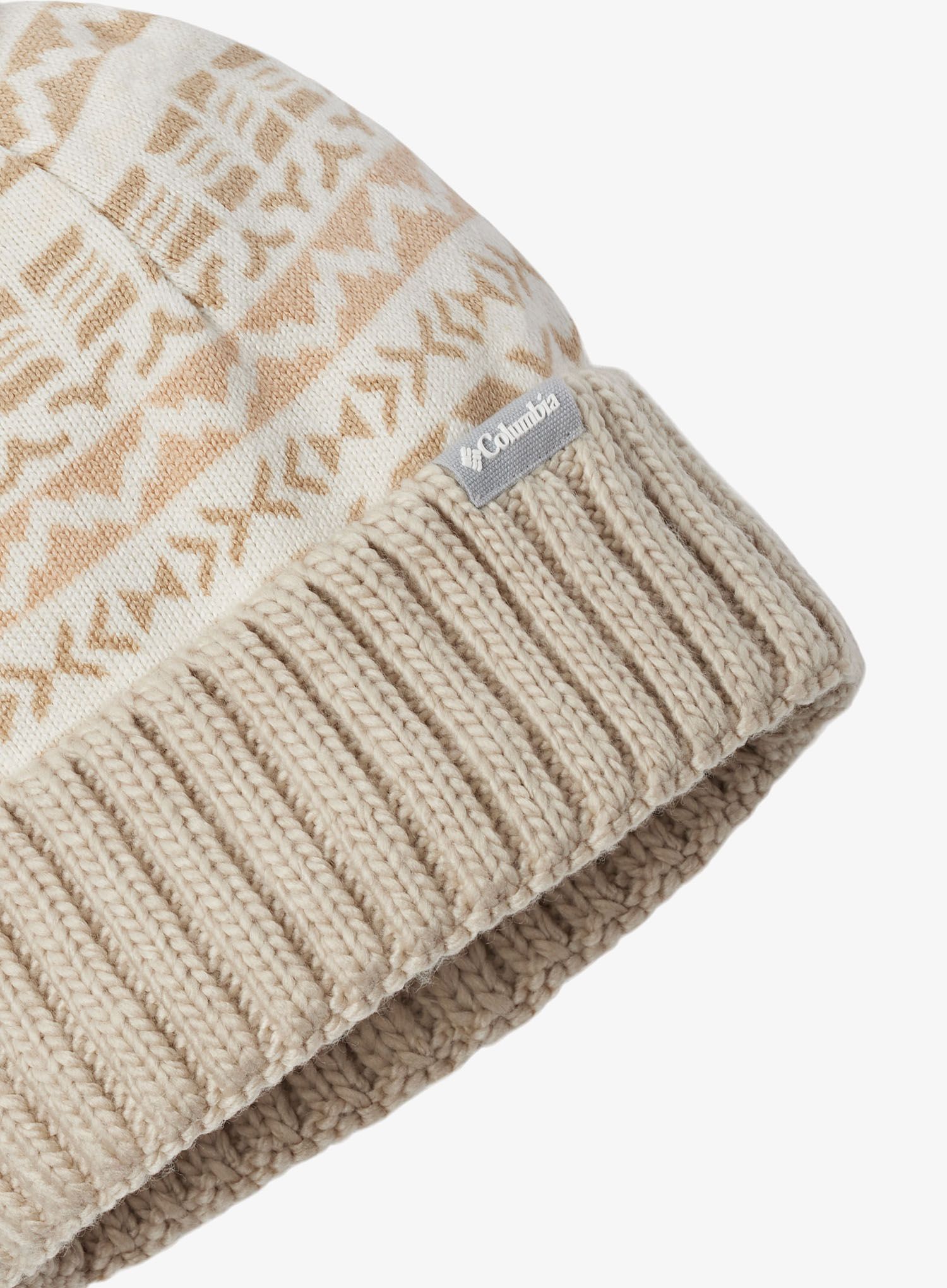 Zimska kapa Columbia Sweater Weather Pom Beanie - chalk madras