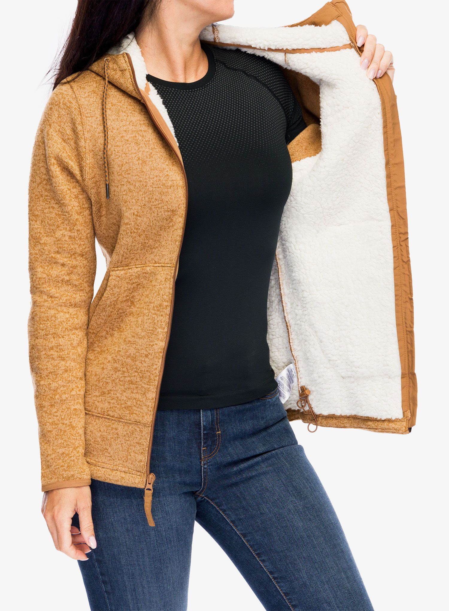 Ženska dukserica Columbia Sweater Weather Sherpa Full Zip II - camel brown heather