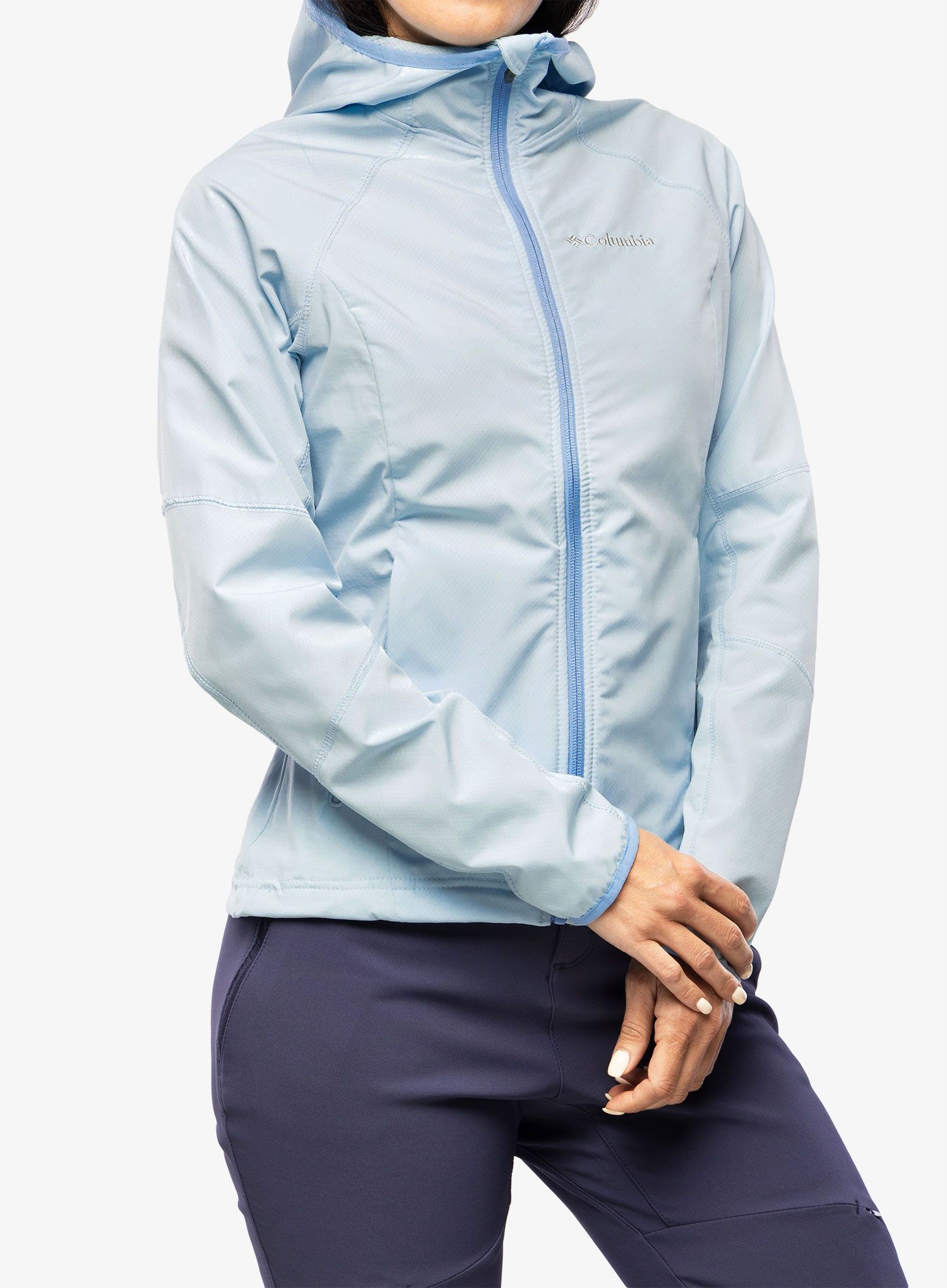 Ženska softshell jakna Columbia Sweet As II Hoodie - spring blue