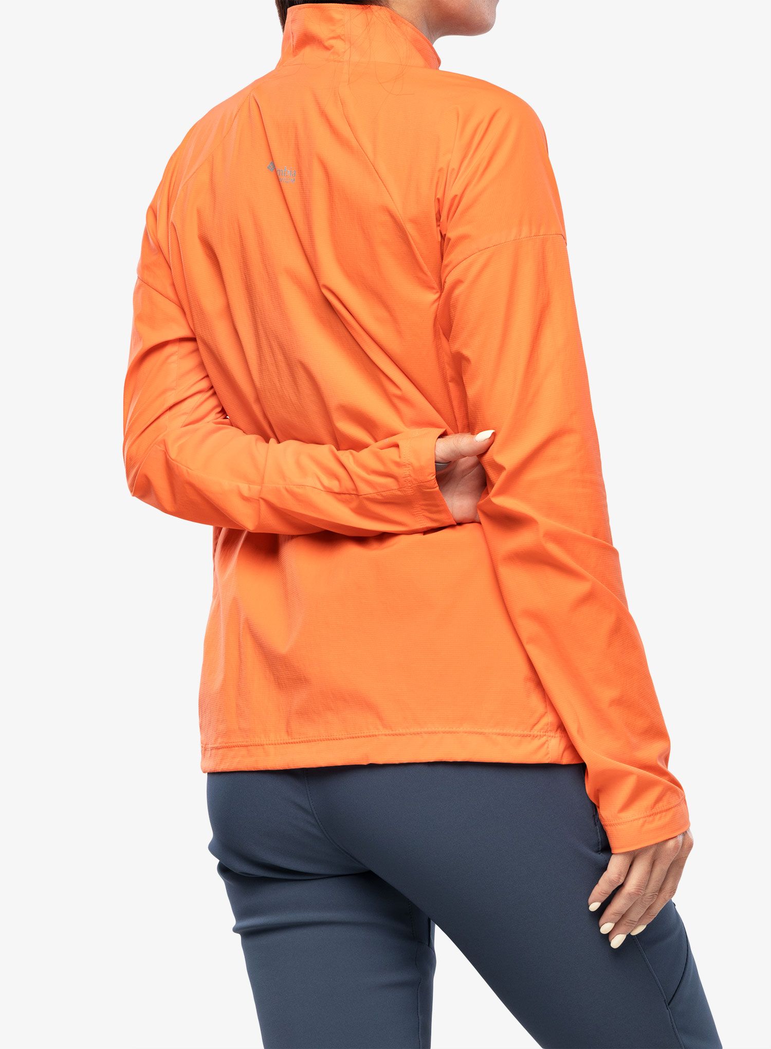 Ženska vjetrovka Columbia Titan Pass Lightweight 1/2 Zip - sunset orange