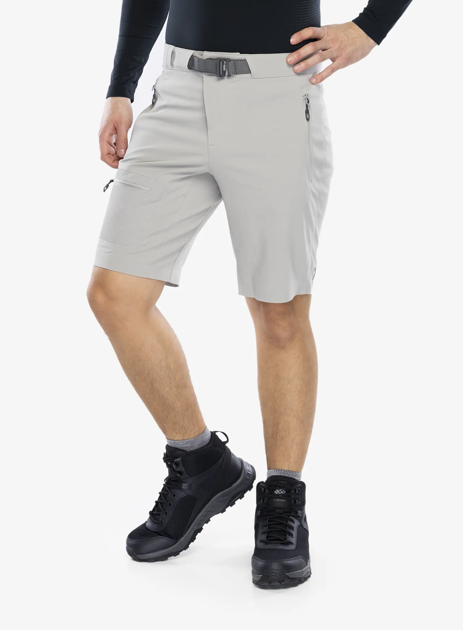 Muške kratke hlače Columbia Titan Pass Short - flint grey