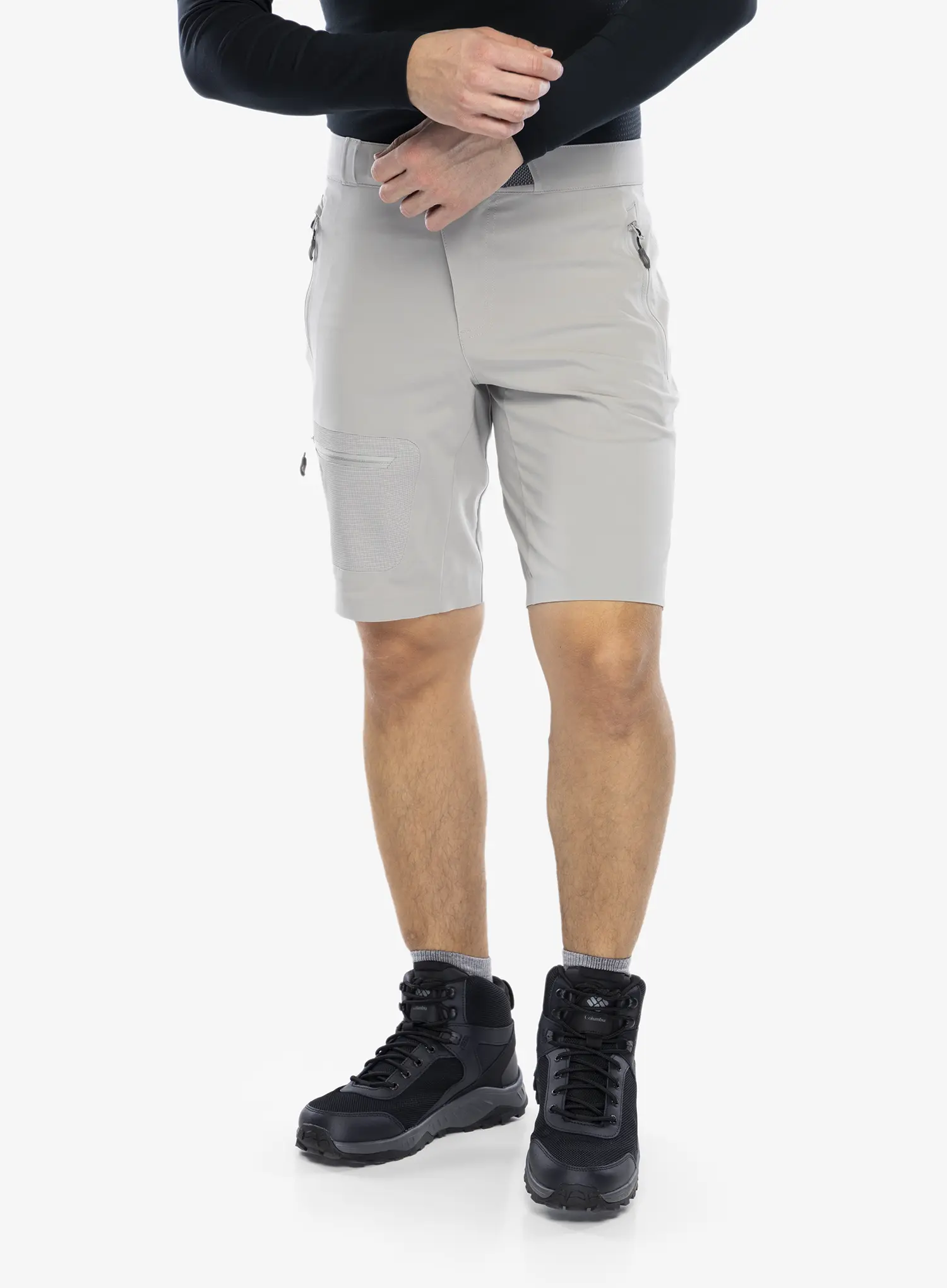 Muške kratke hlače Columbia Titan Pass Short - flint grey