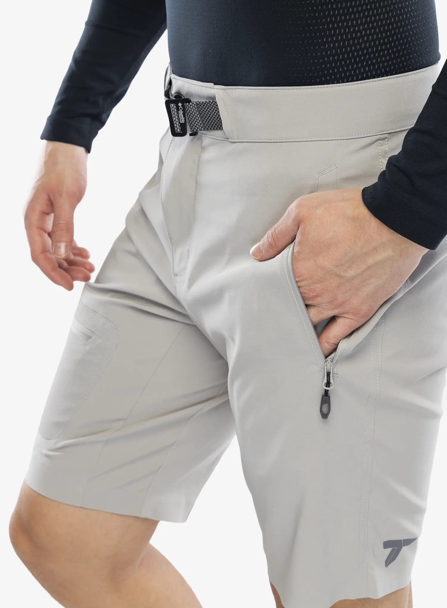Muške kratke hlače Columbia Titan Pass Short - flint grey