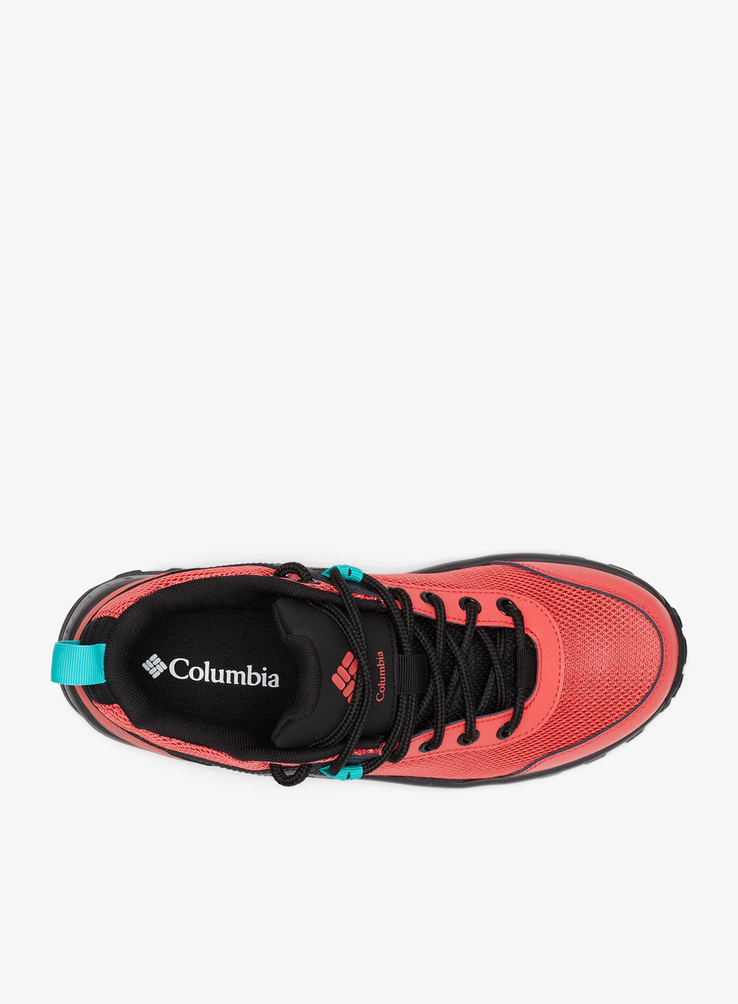 Ženske planinarske cipele Columbia Trailstorm Ascend WP - red coral/bright aqua