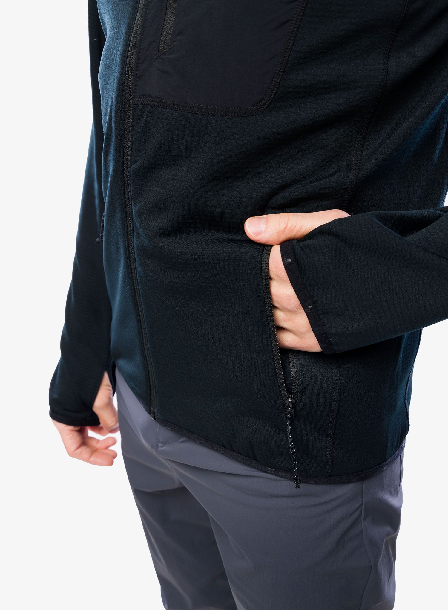 Dukserica na otkopčavanje Columbia Triple Canyon Grid Fleece Full Zip - black