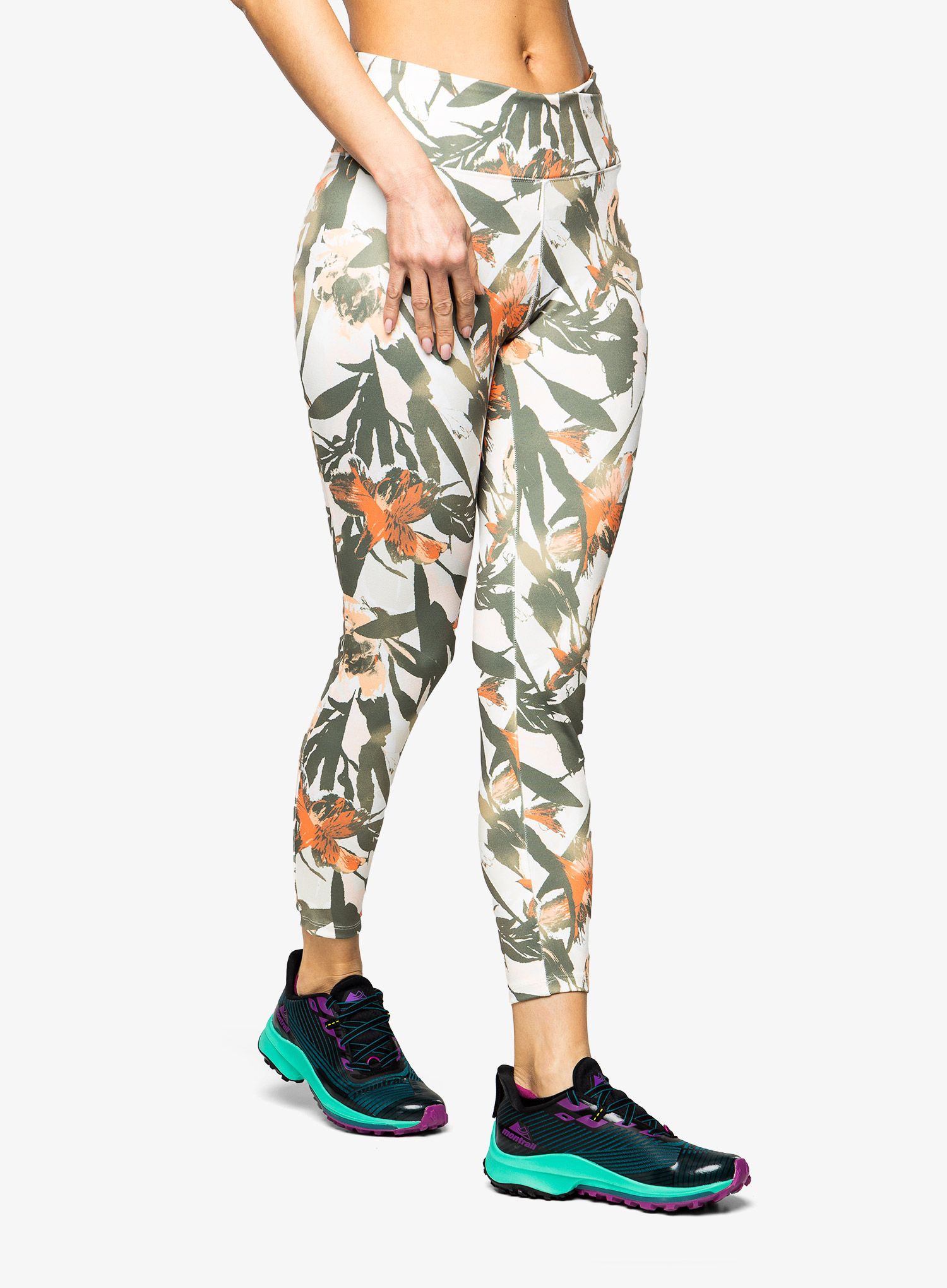 Ženske tajice Columbia Weekend Adventure 7/8 Legging - chalk/floriculture
