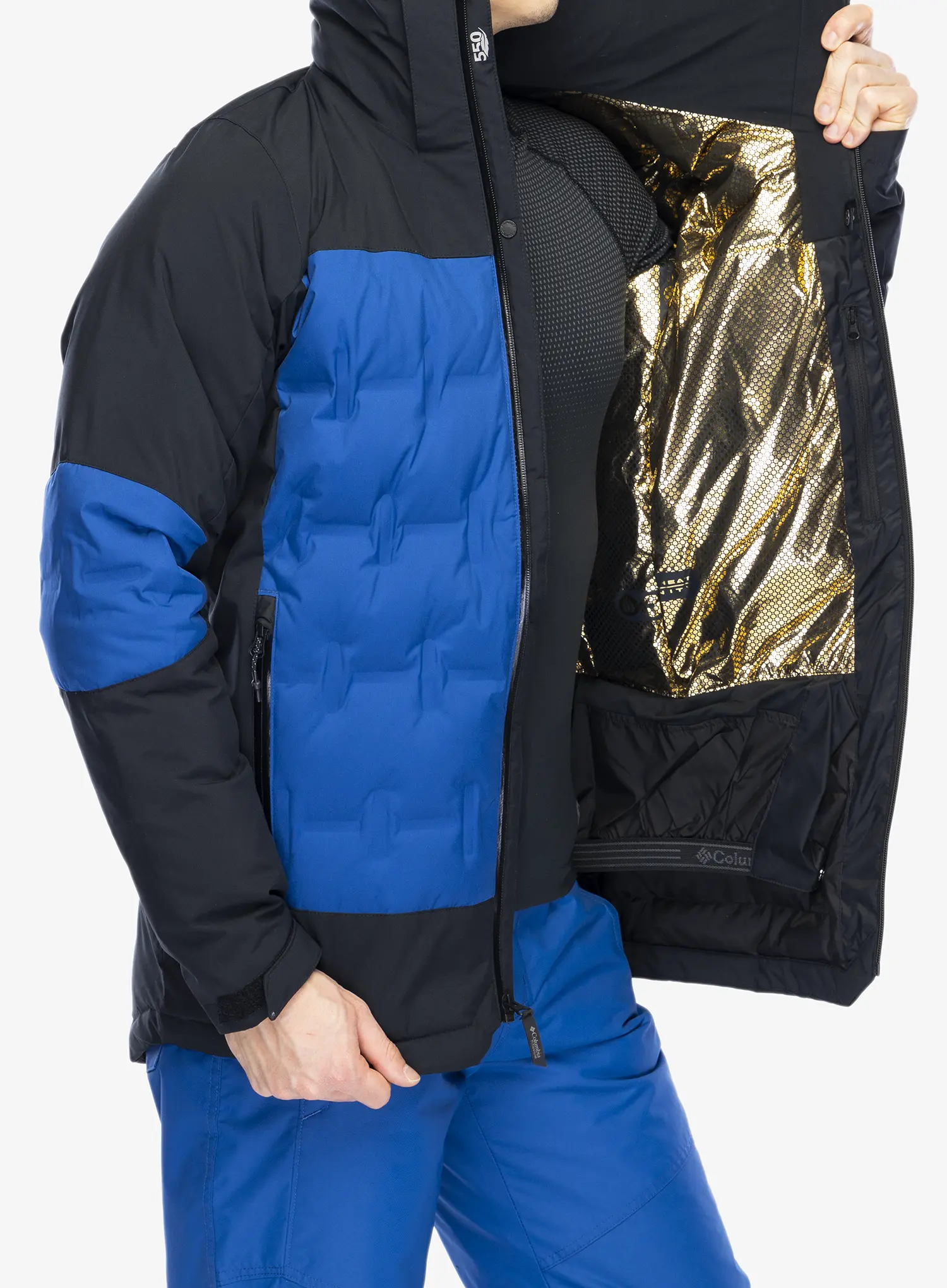 Skijaška jakna Columbia Wild Card IV Down Jacket - mountain blue/black