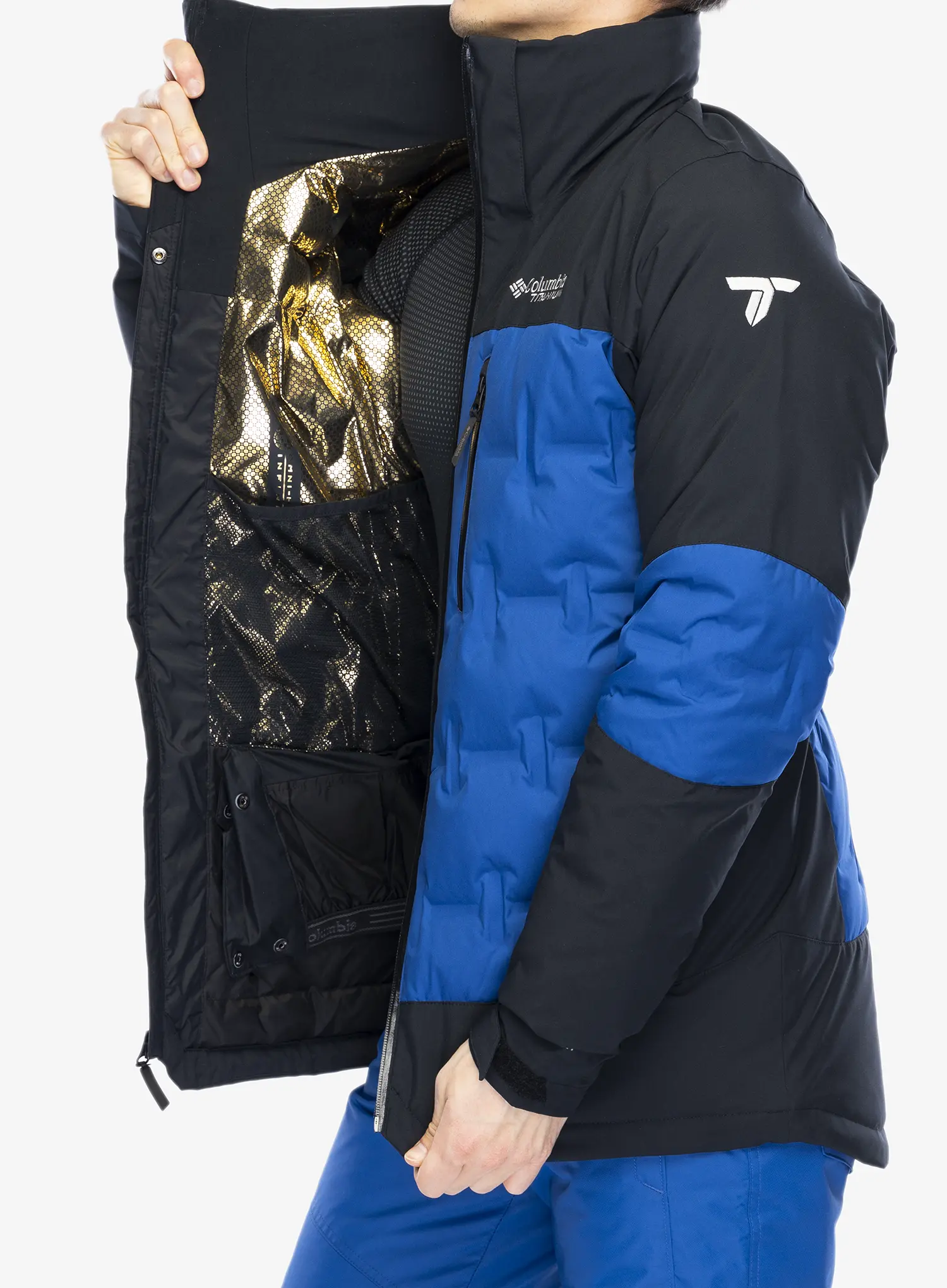 Skijaška jakna Columbia Wild Card IV Down Jacket - mountain blue/black