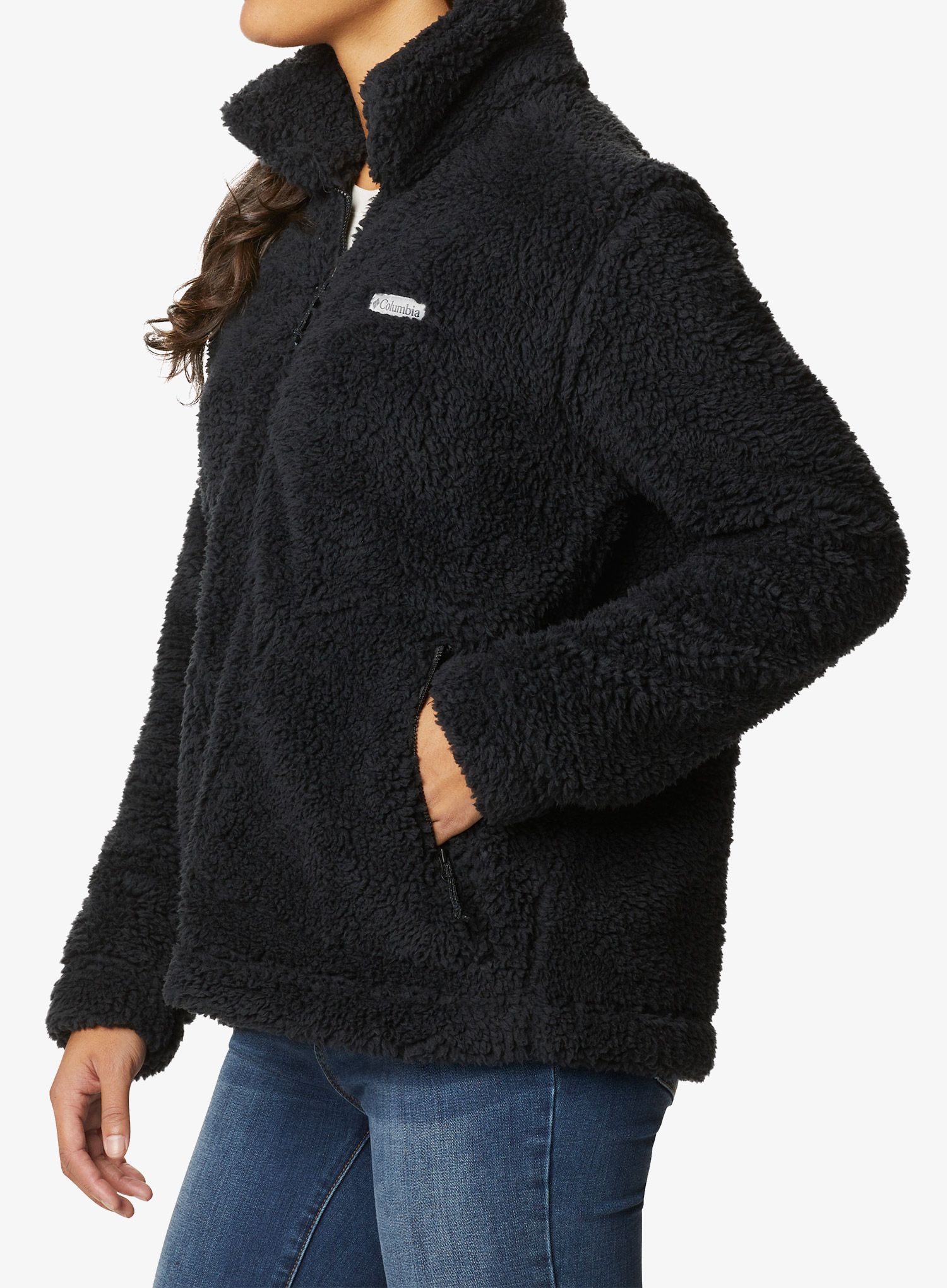 Ženska jakna od flisa Columbia Winter Pass Sherpa FZ - black