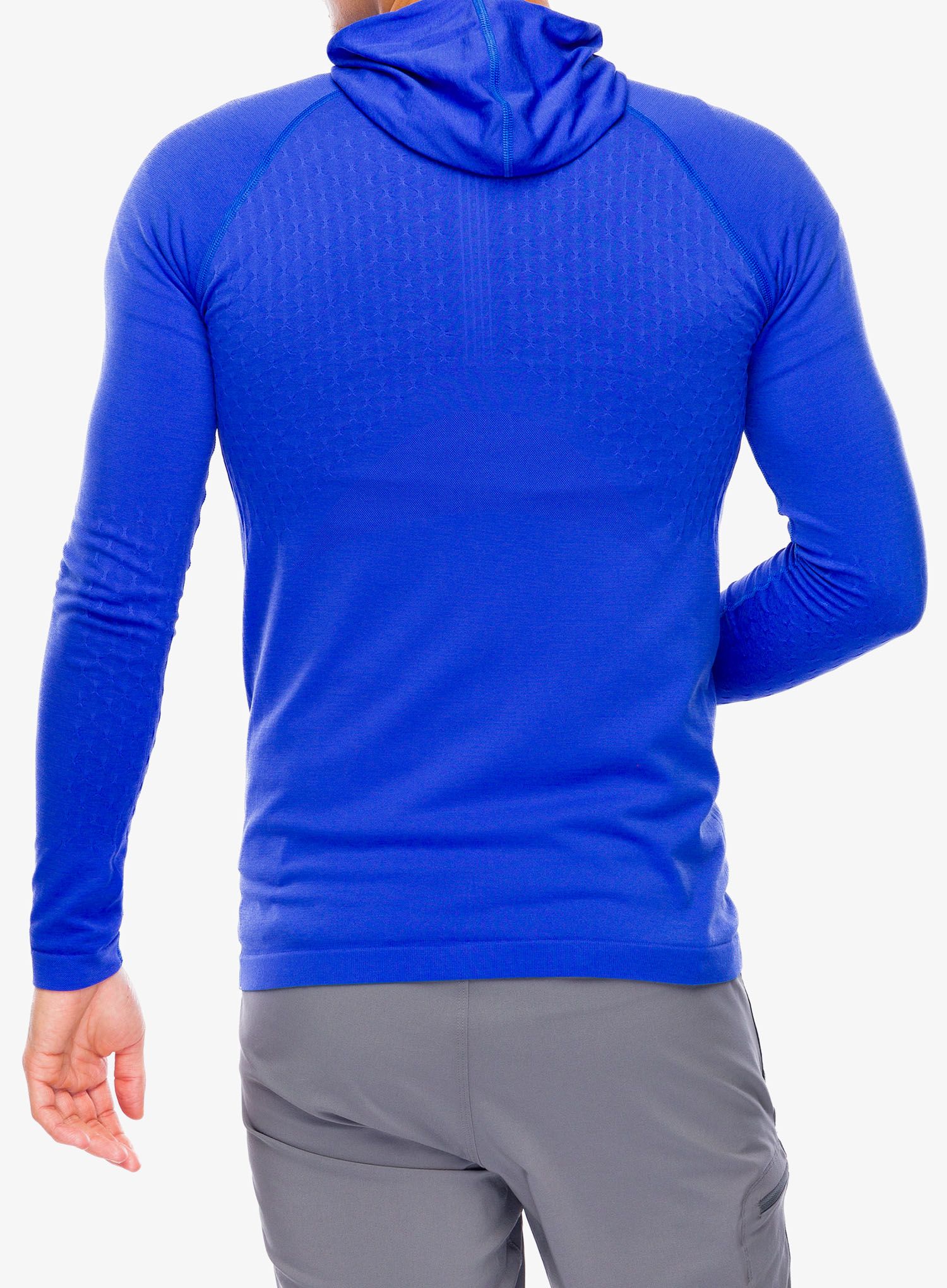 Majica s kapuljačom Compressport 3D Thermo Seamless Hoodie Zip - dazz blue