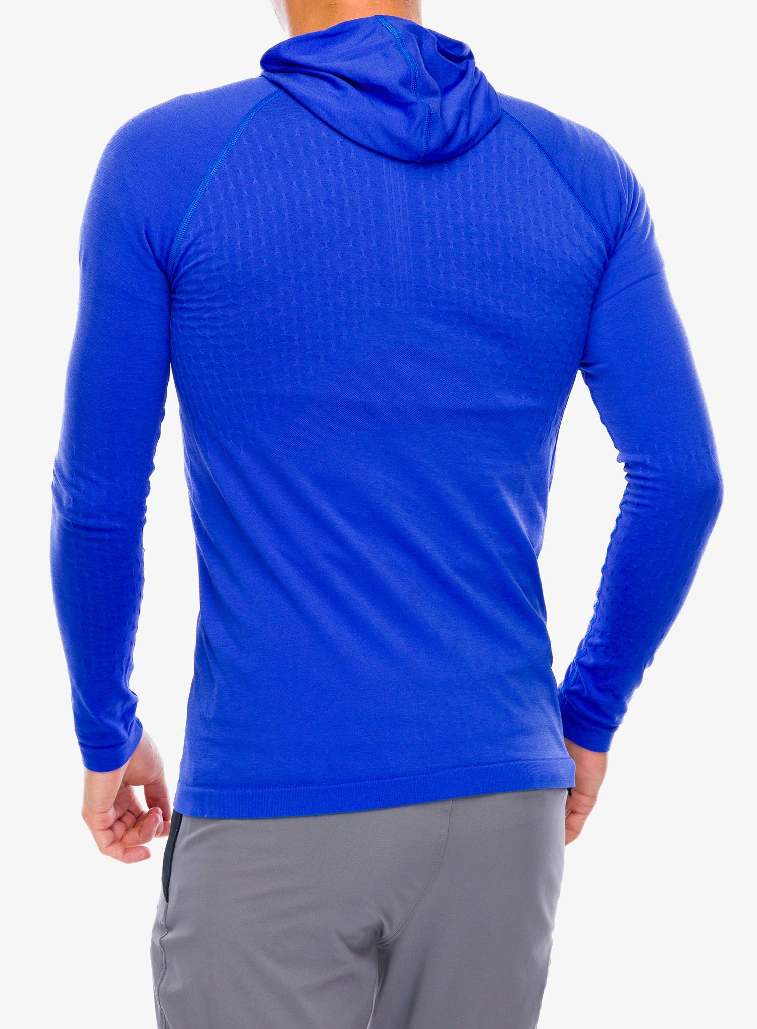 Majica s kapuljačom Compressport 3D Thermo Seamless Hoodie Zip - dazz blue