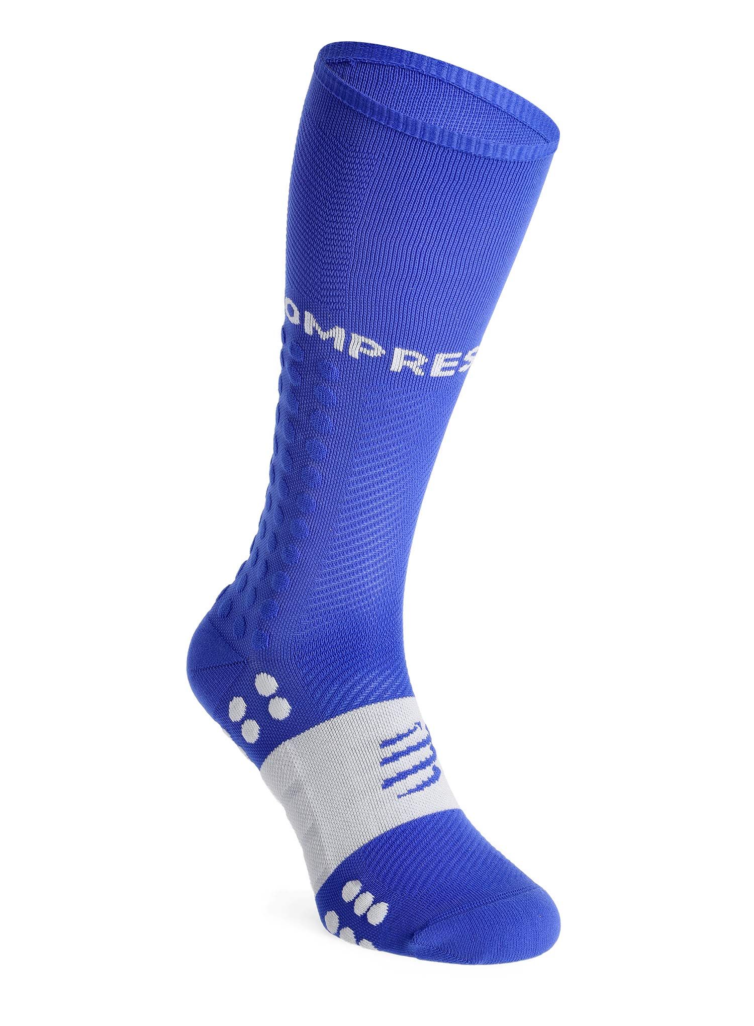 Čarape za trčanje Compressport Compression Full Socks Run - dazz blue/sugar