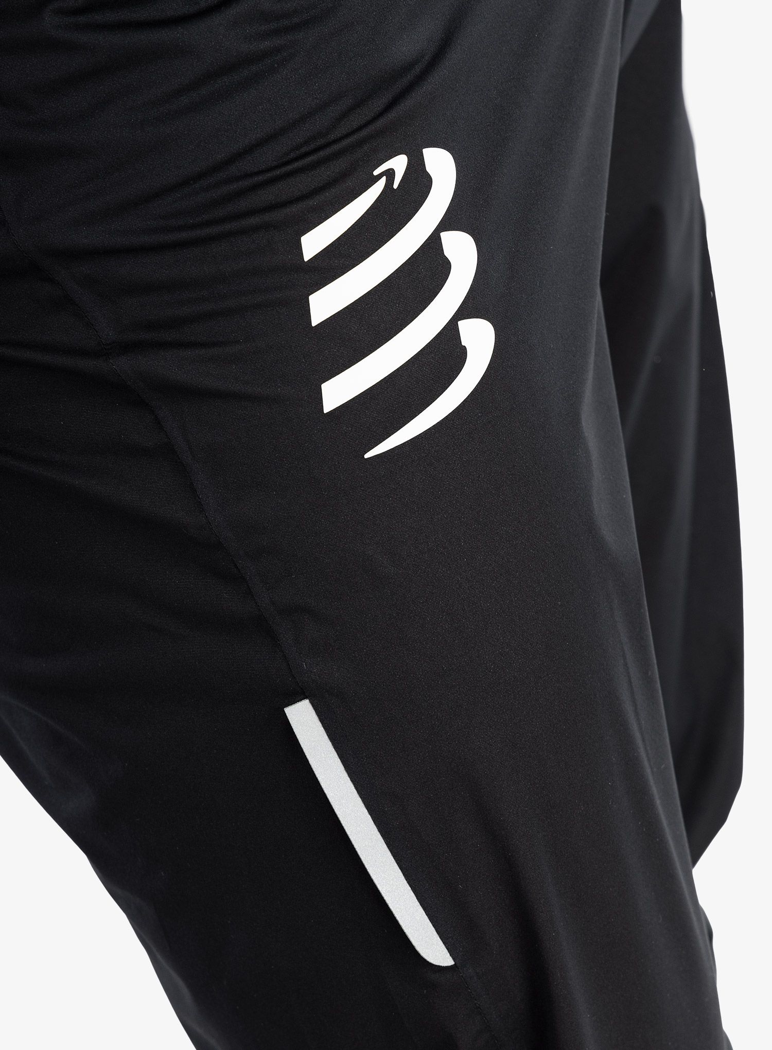 Hlače za trčanje Compressport Hurricane Waterproof 10/10 Pants - black