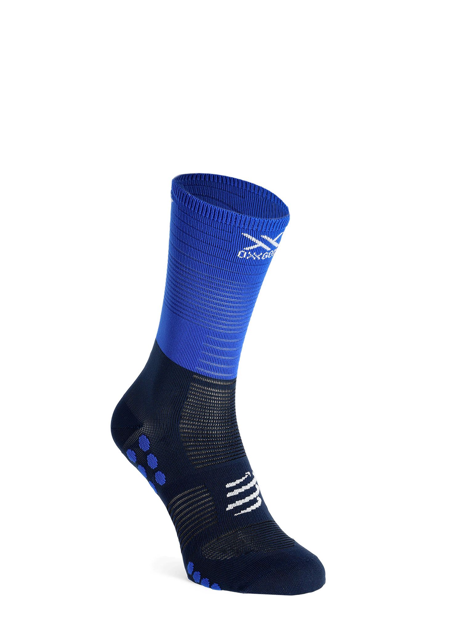 Čarape za trčanje Compressport Mid Compression Socks - blue lolite
