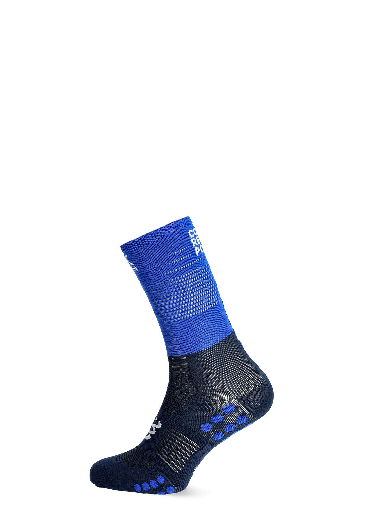 Čarape za trčanje Compressport Mid Compression Socks - blue lolite