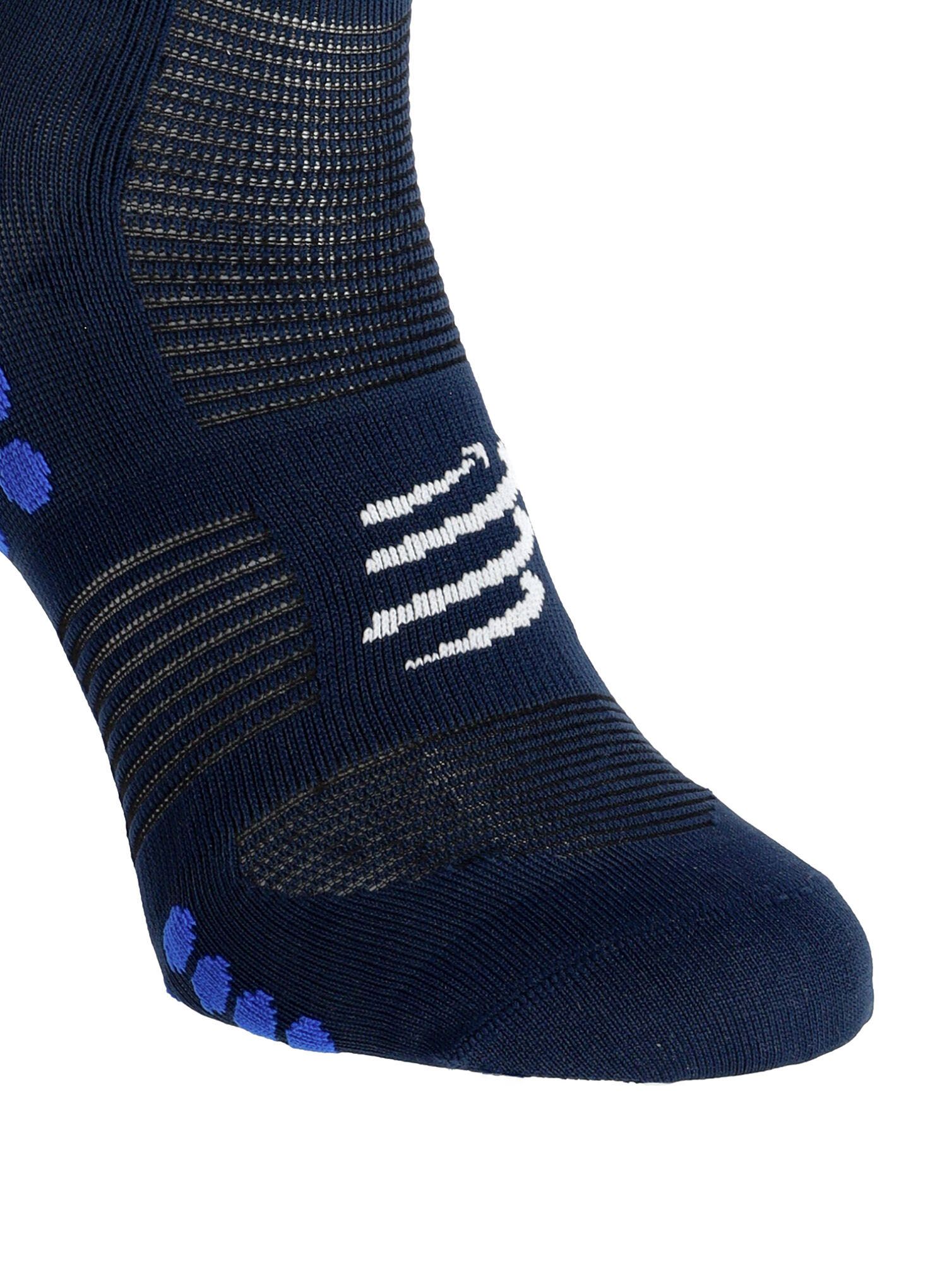 Čarape za trčanje Compressport Mid Compression Socks - blue lolite