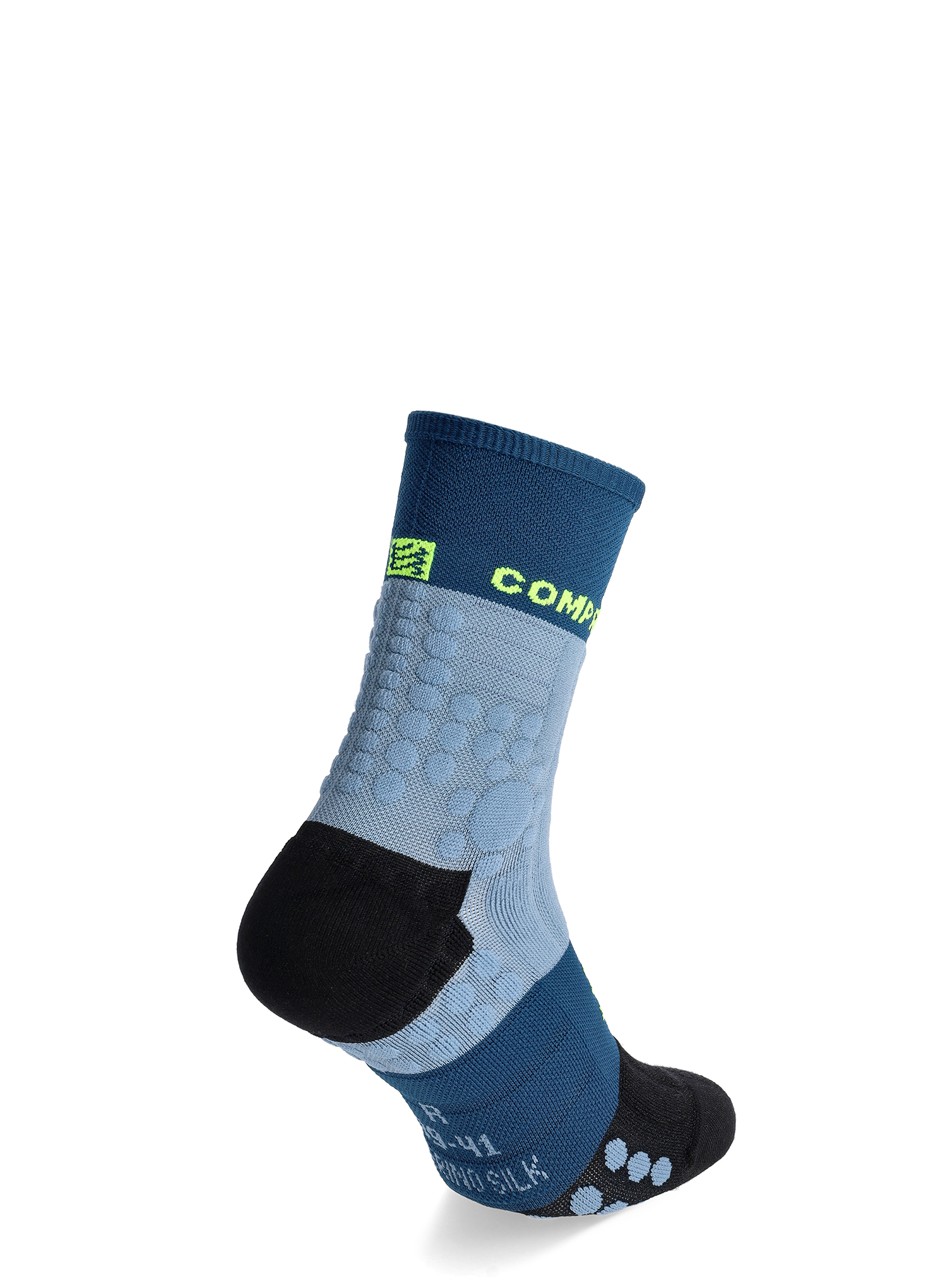 Čarape za trčanje Compressport Pro Racing Socks Winter Trail - denim/poseidon