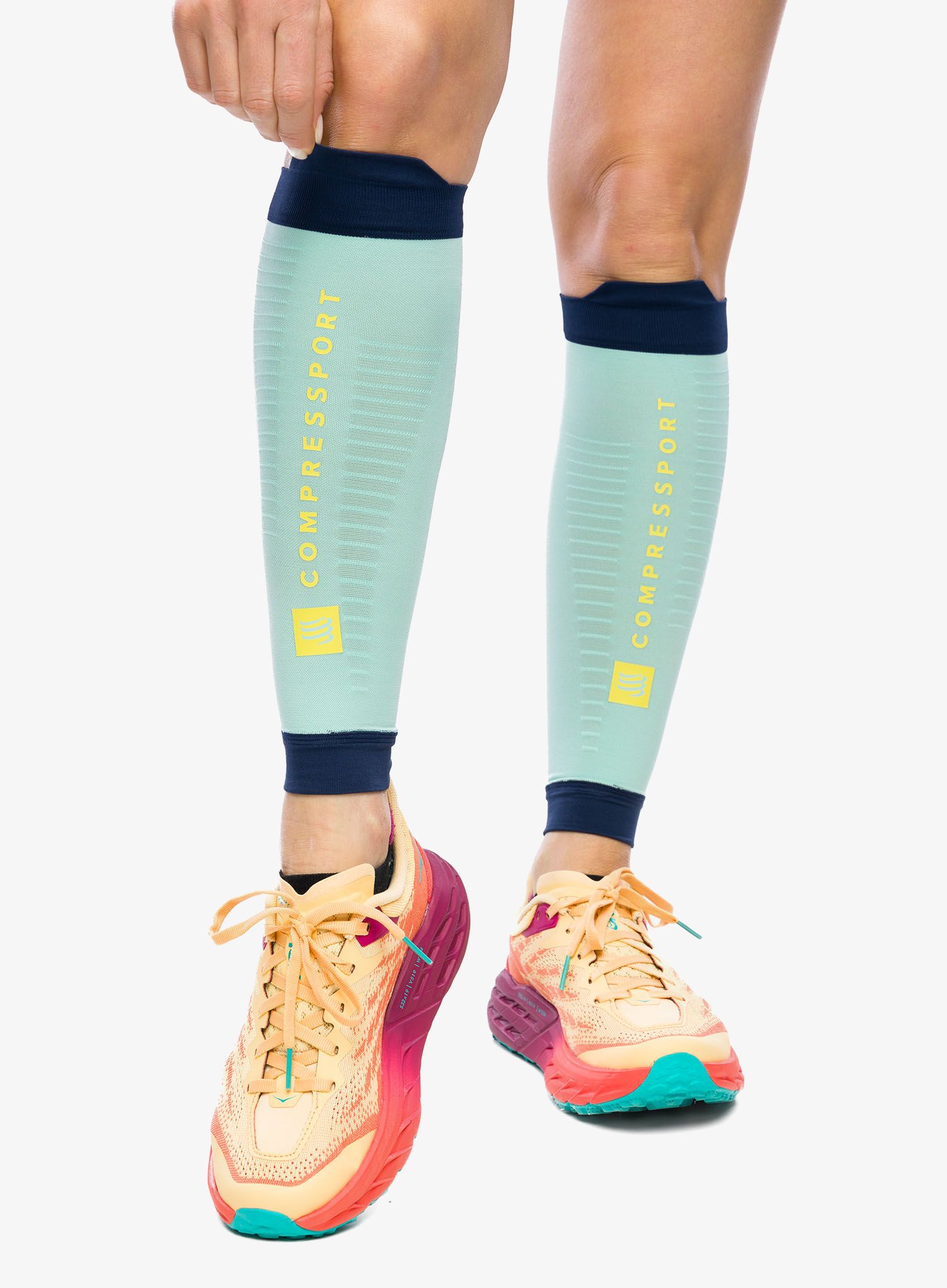 Kompresijske nogavice Compressport R2 3.0 - shell blue/blues