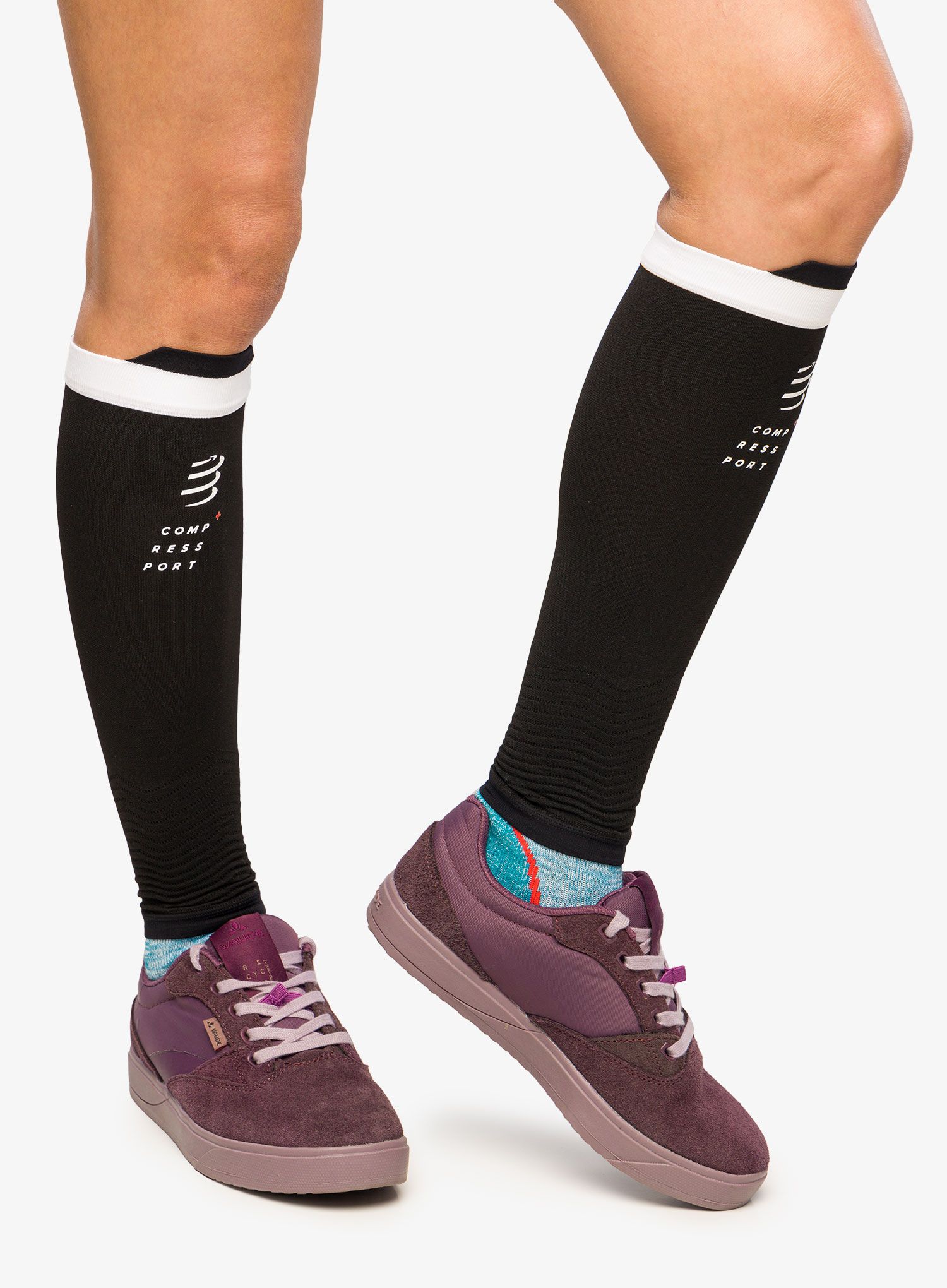 Kompresijske nogavice Compressport R2v2 - black