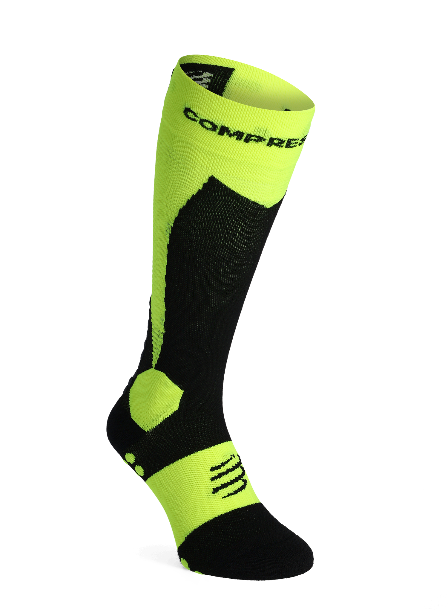 Skijaške čarape Compressport Ski Touring Full Socks - safe yellow/black