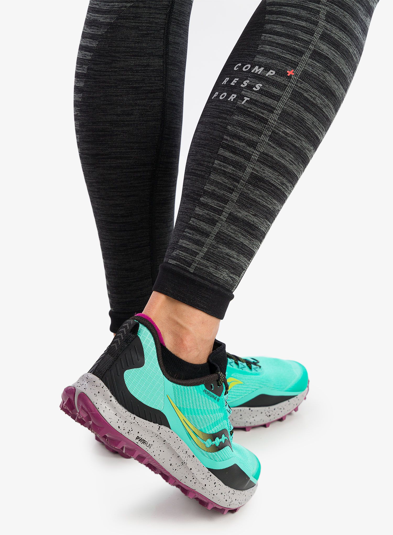 Ženske tajice za trčanje Compressport Winter Run Legging - black