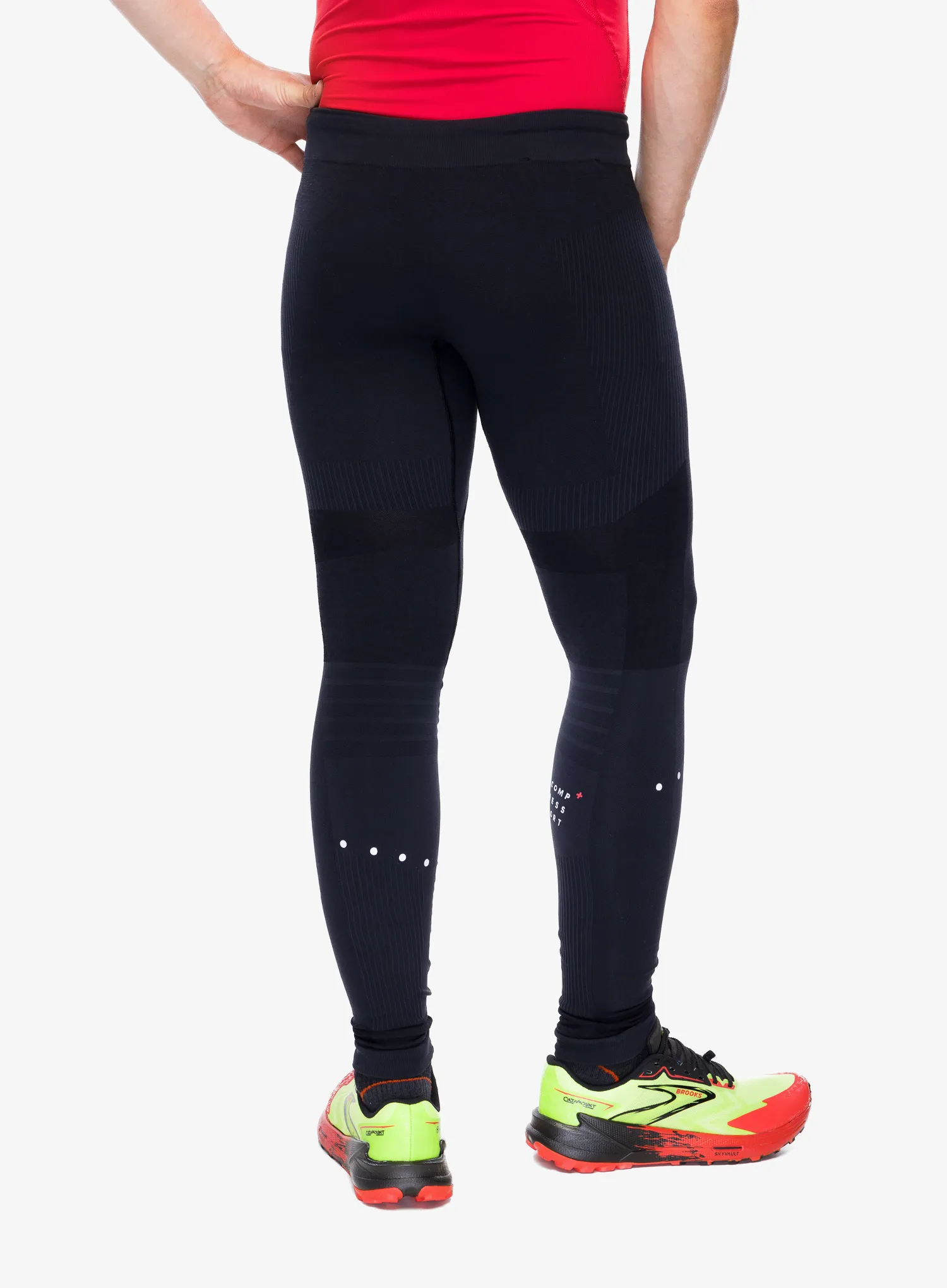 Tajice za trčanje Compressport Winter Running Legging M - black