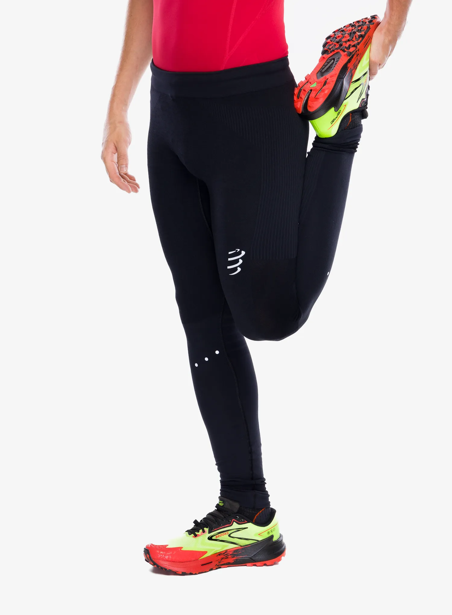 Tajice za trčanje Compressport Winter Running Legging M - black