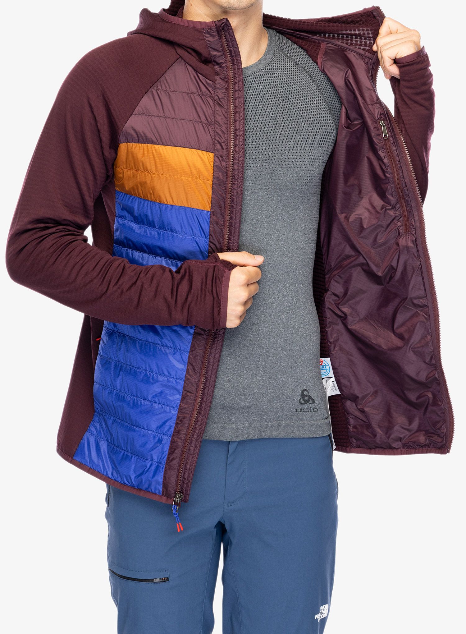 Hibridna jakna Cotopaxi Capa Hybrid Insulated Hooded Jacket - wine/blue violet