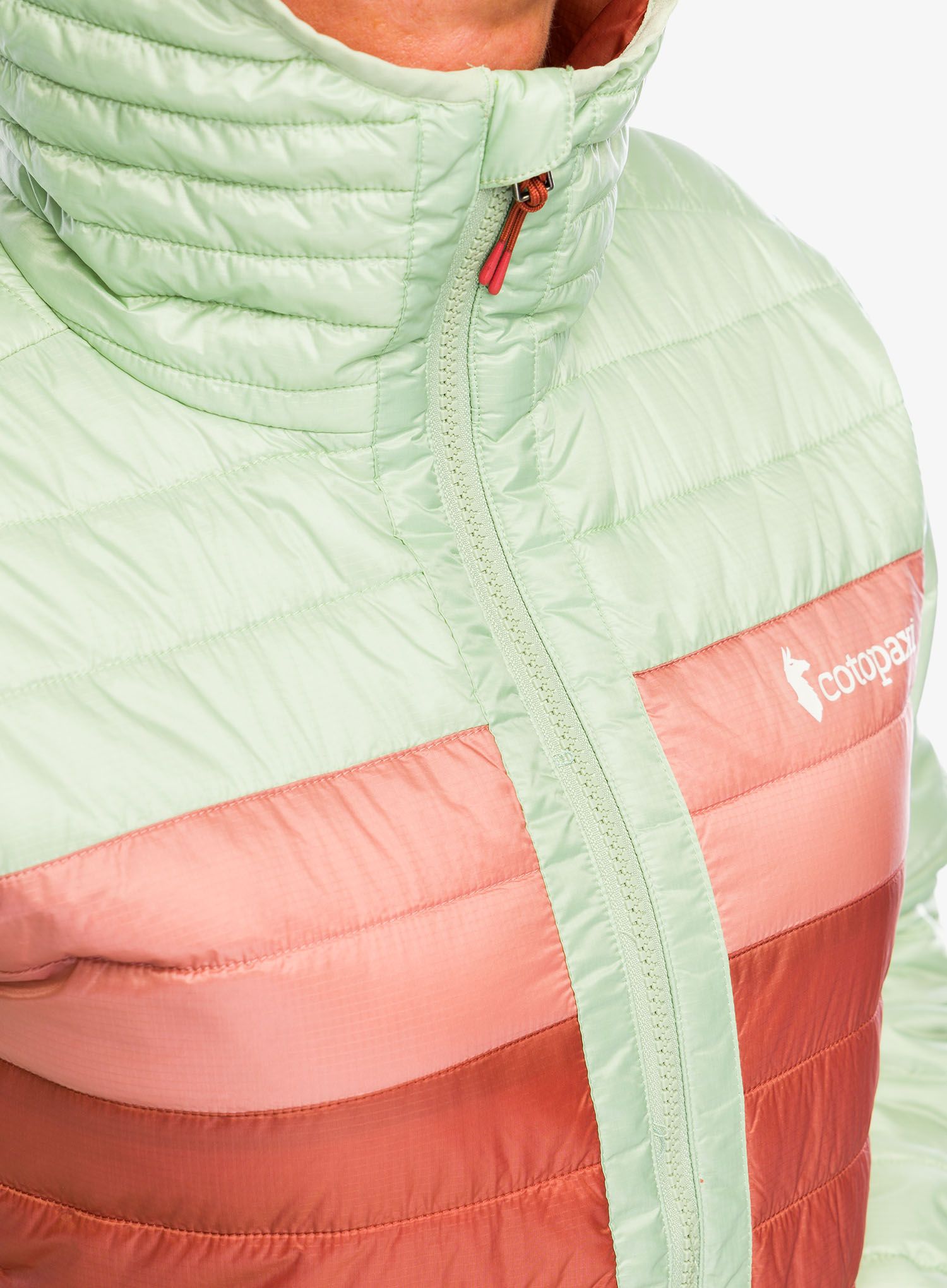 Jakna s postavom ženska Cotopaxi Capa Insulated Hooded Jacket - green tea/faded brick