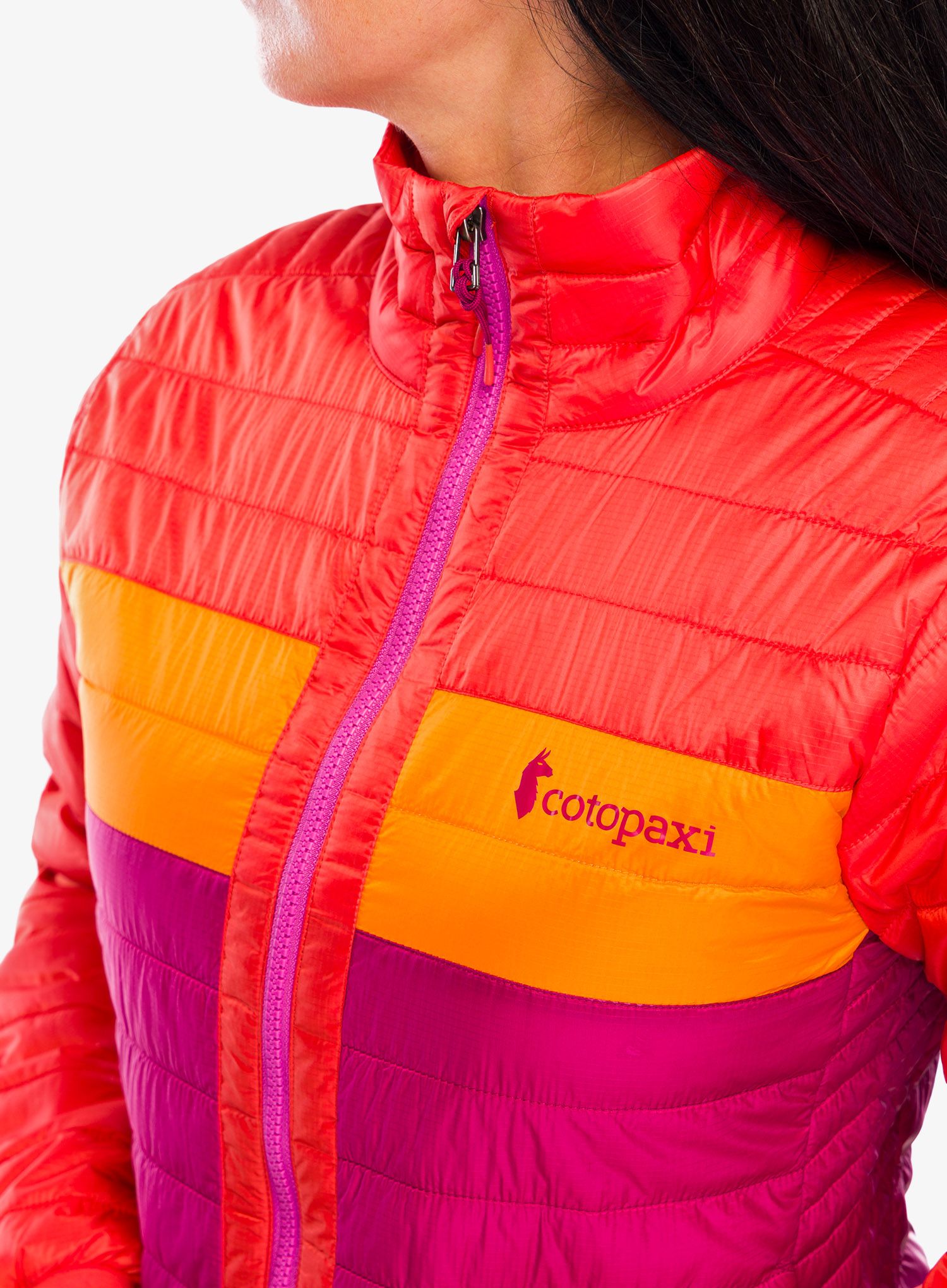 Jakna s postavom ženska Cotopaxi Capa Insulated Jacket - canyon/raspberry