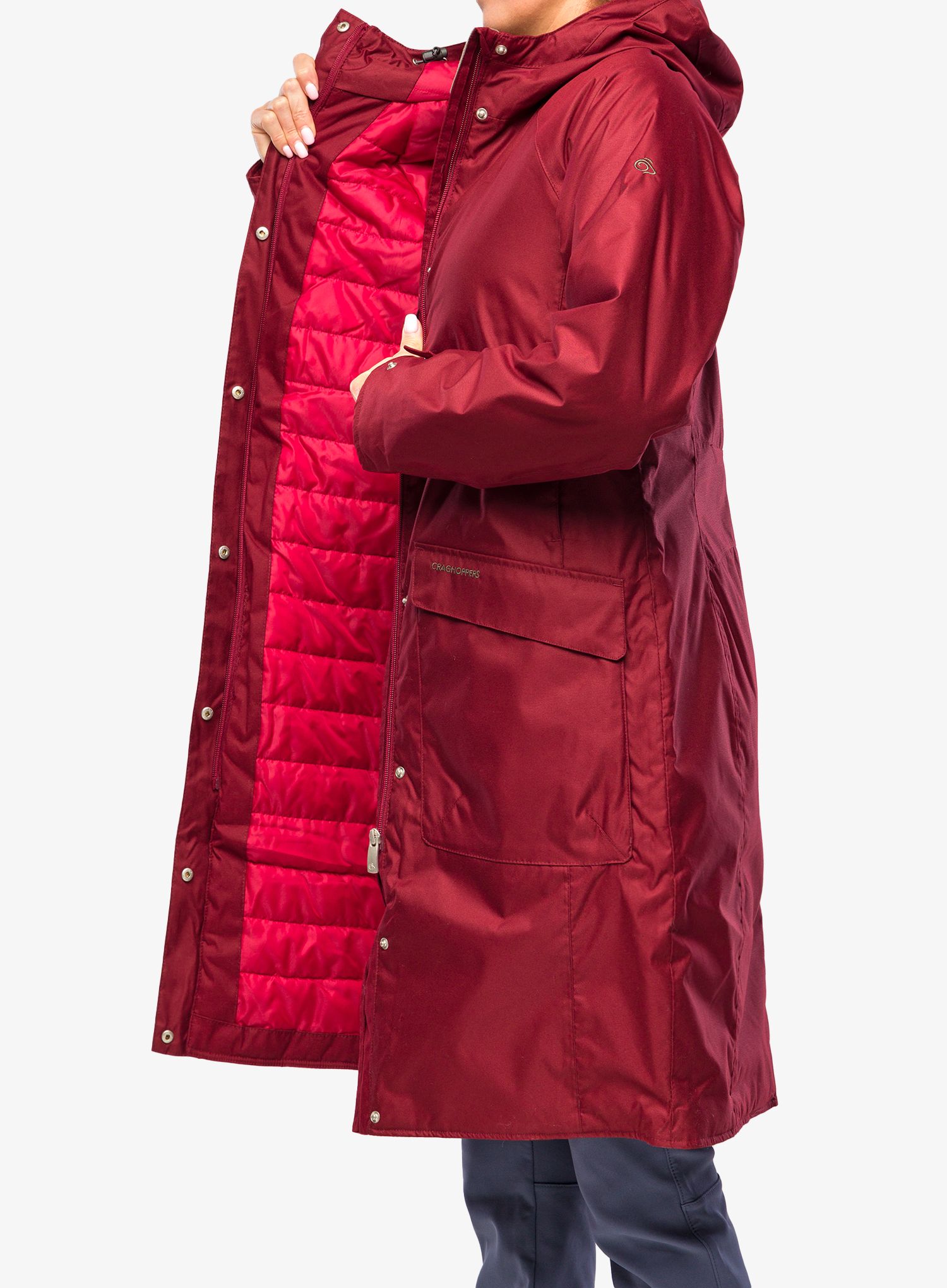 Ženski kaput Craghoppers Caithness Jacket - morello