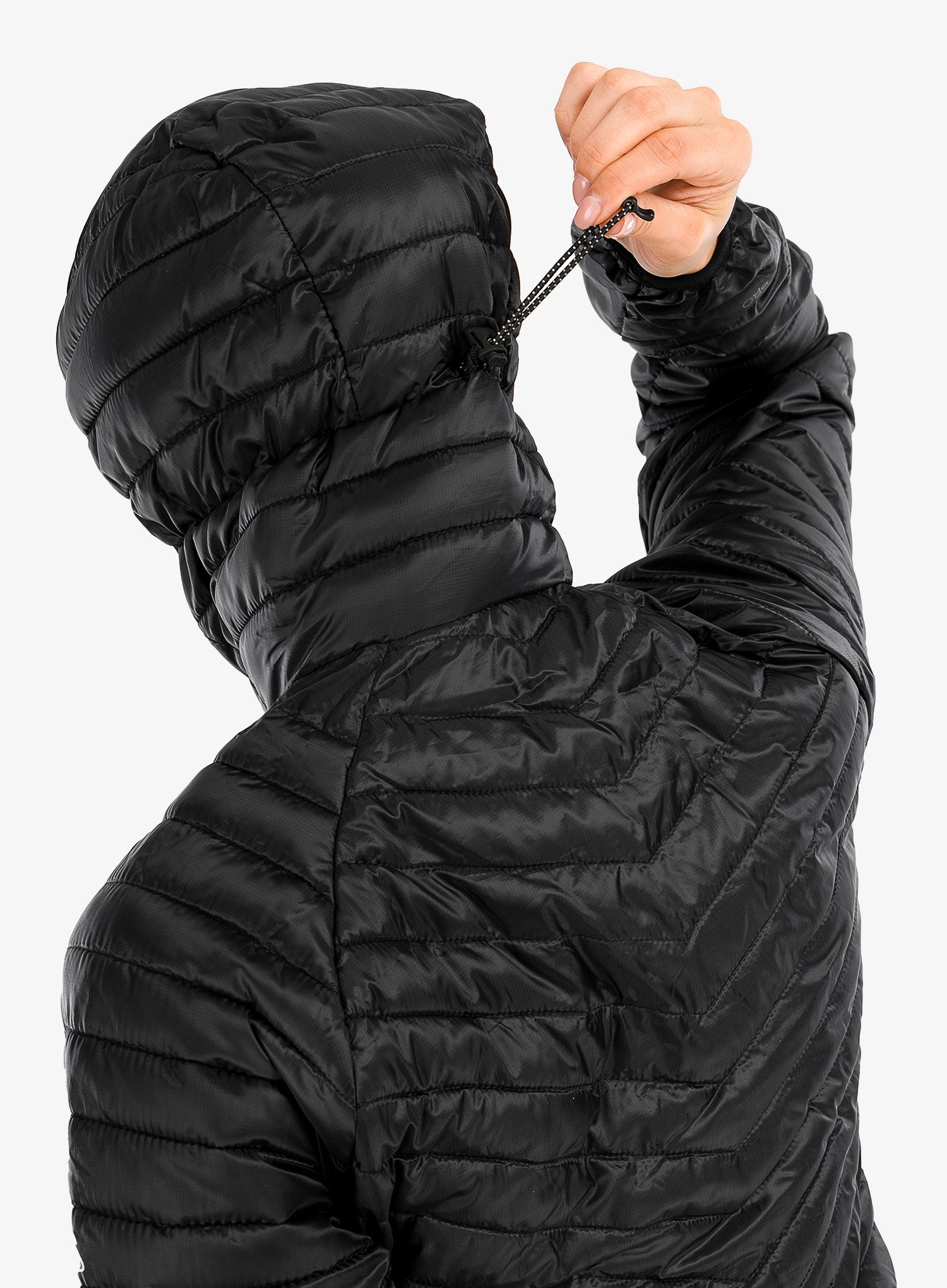Ženski kaput Craghoppers Expolite Long Hooded Jacket - black/black